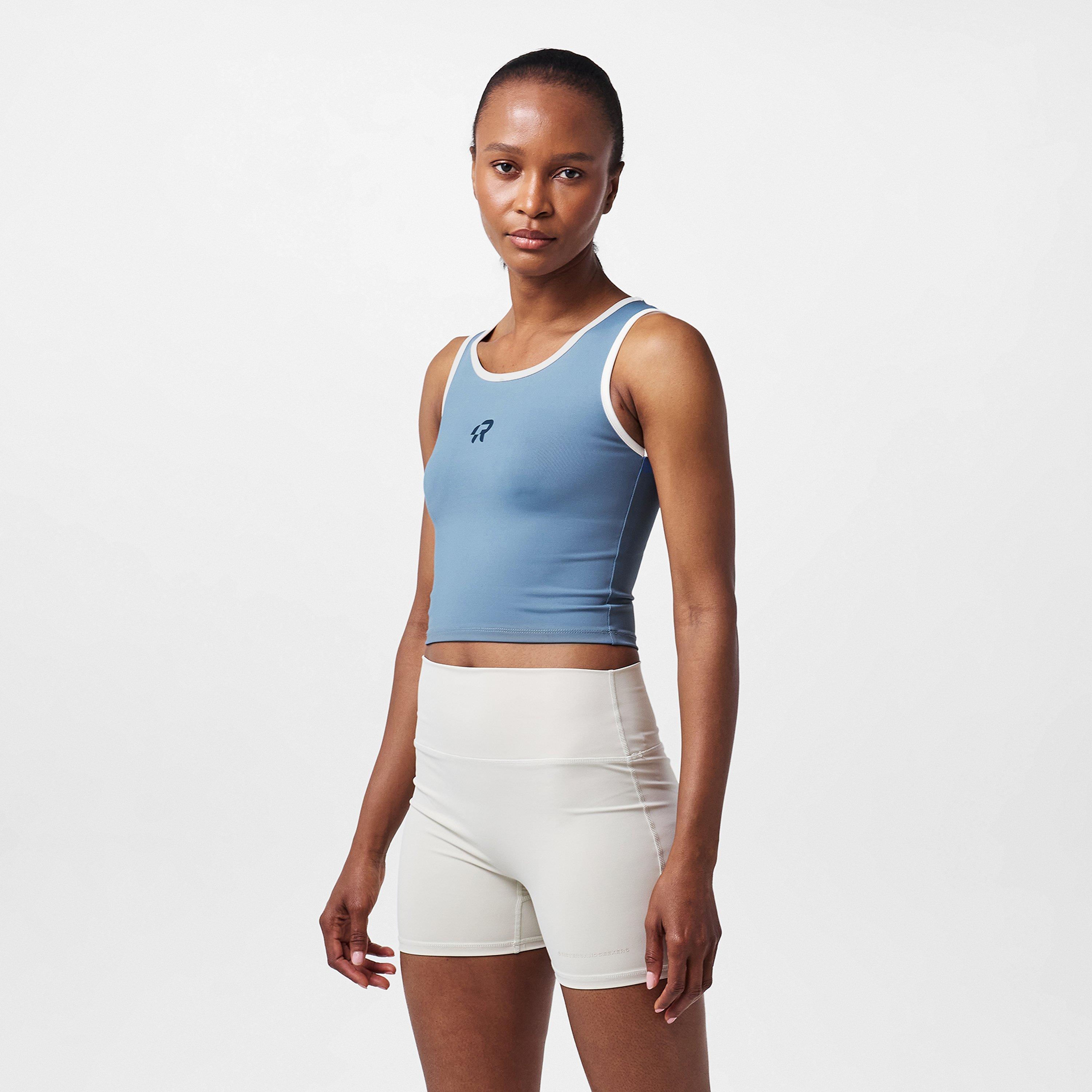 Blue Beige - Red Run - Women's Racerback Vest - 3