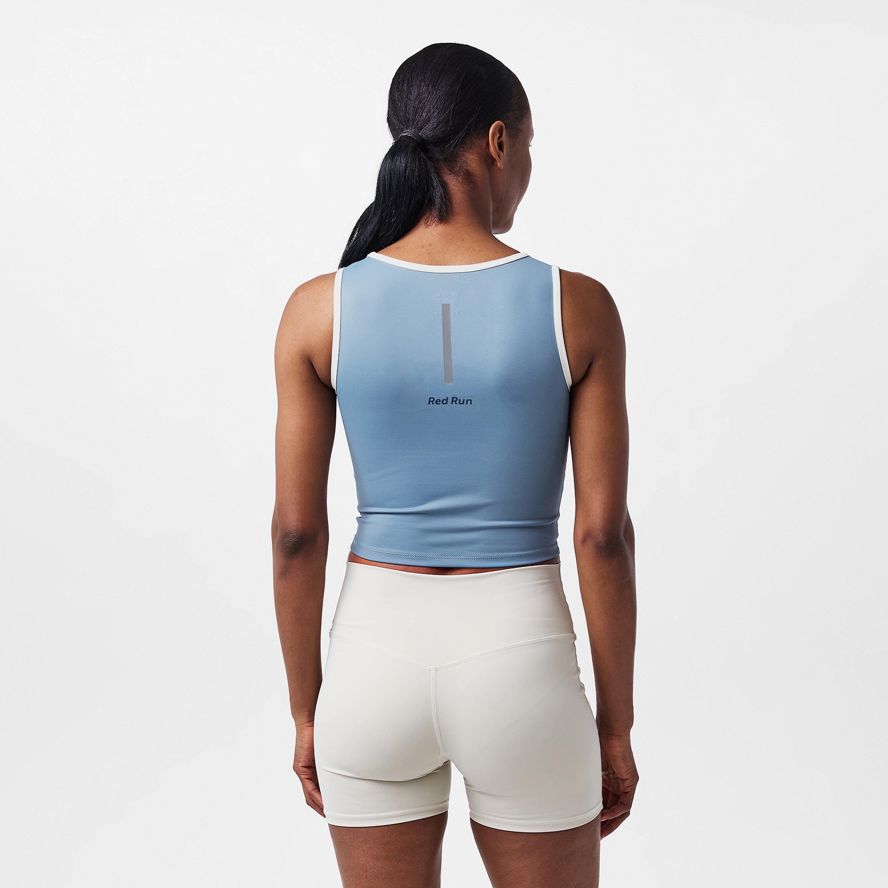 Blue Beige - Red Run - Women's Racerback Vest - 4