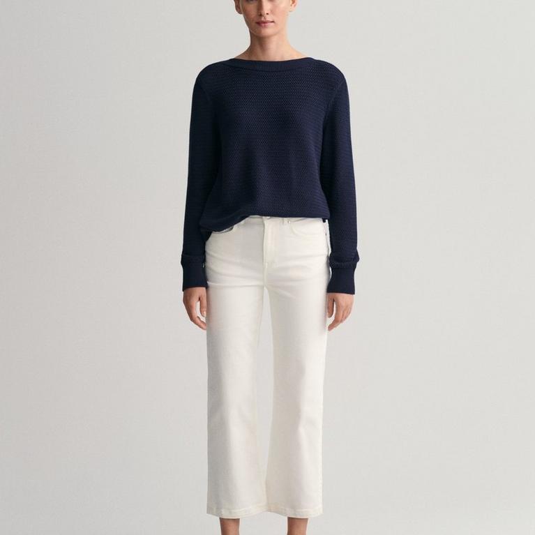 113 Coquille d'œuf - Gant - Cropped Wide Leg Jeans - 2