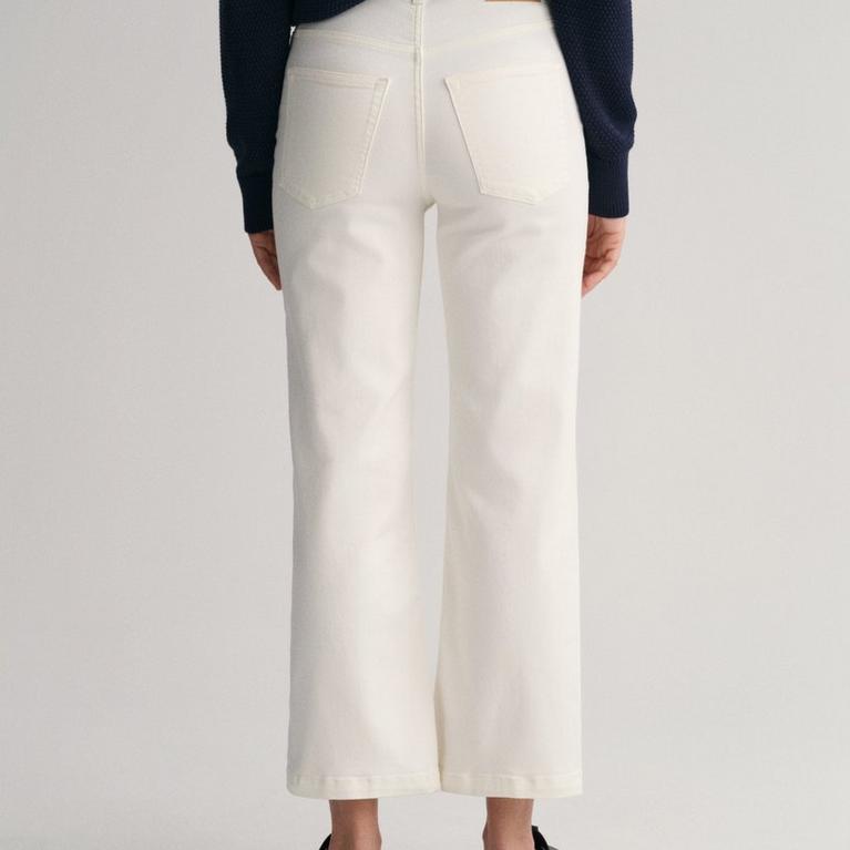 113 Coquille d'œuf - Gant - Cropped Wide Leg Jeans - 3