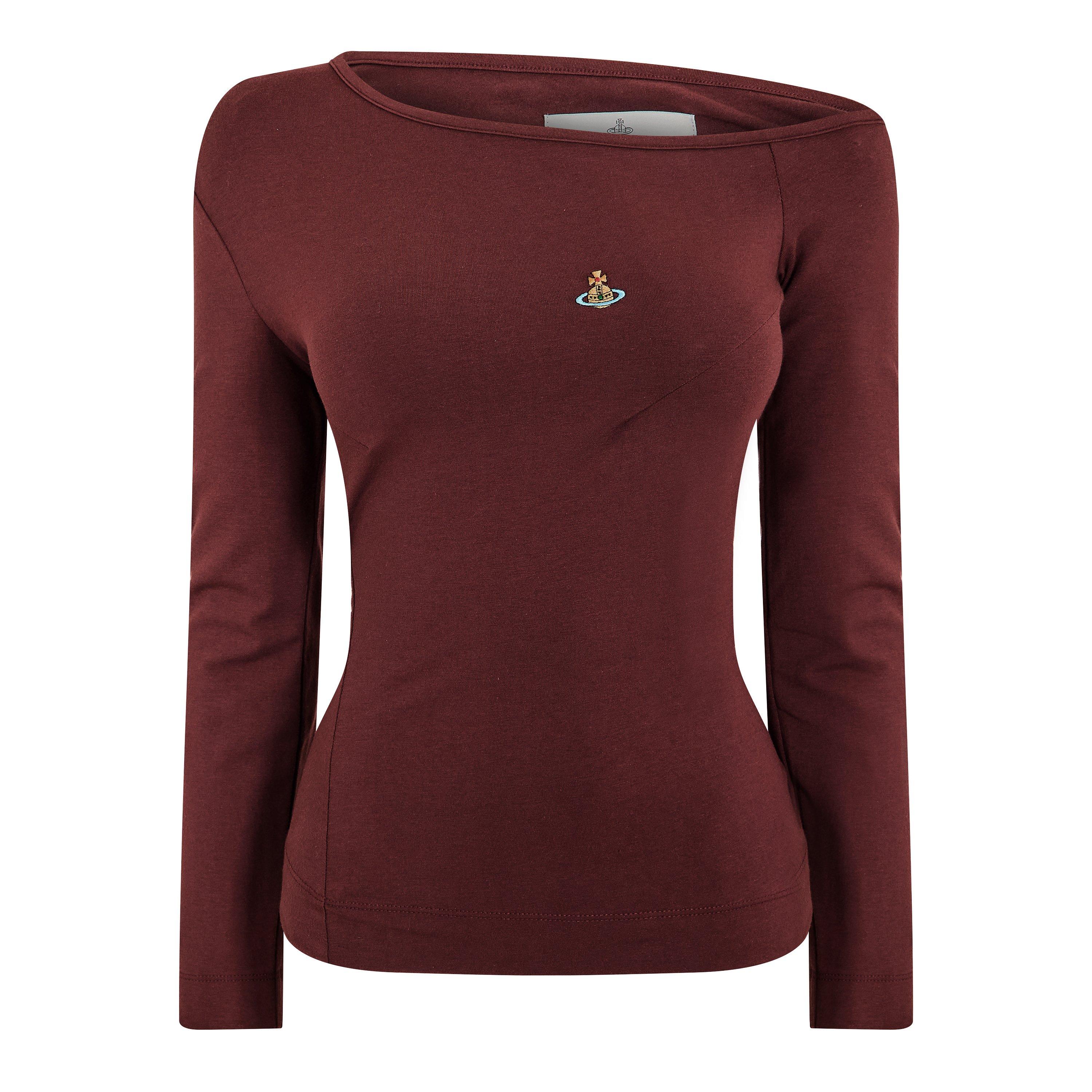 Vivienne Westwood Women's Viv Hebo Long Sleeve T-Shirt - Chocolate - Size 14 (L)