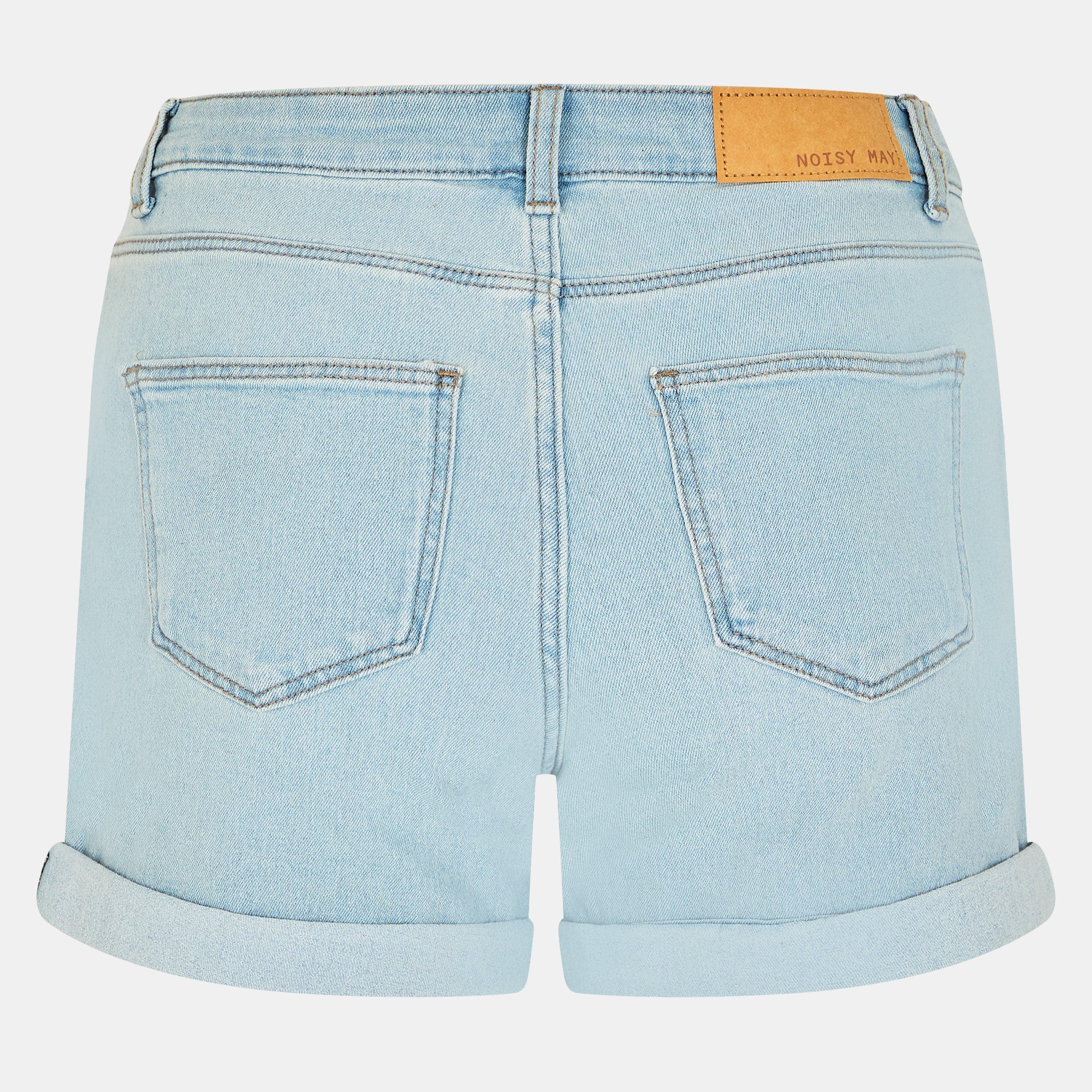 Svijetlo plavi trap denim - Noisy May - Slim Denim Shorts - 2