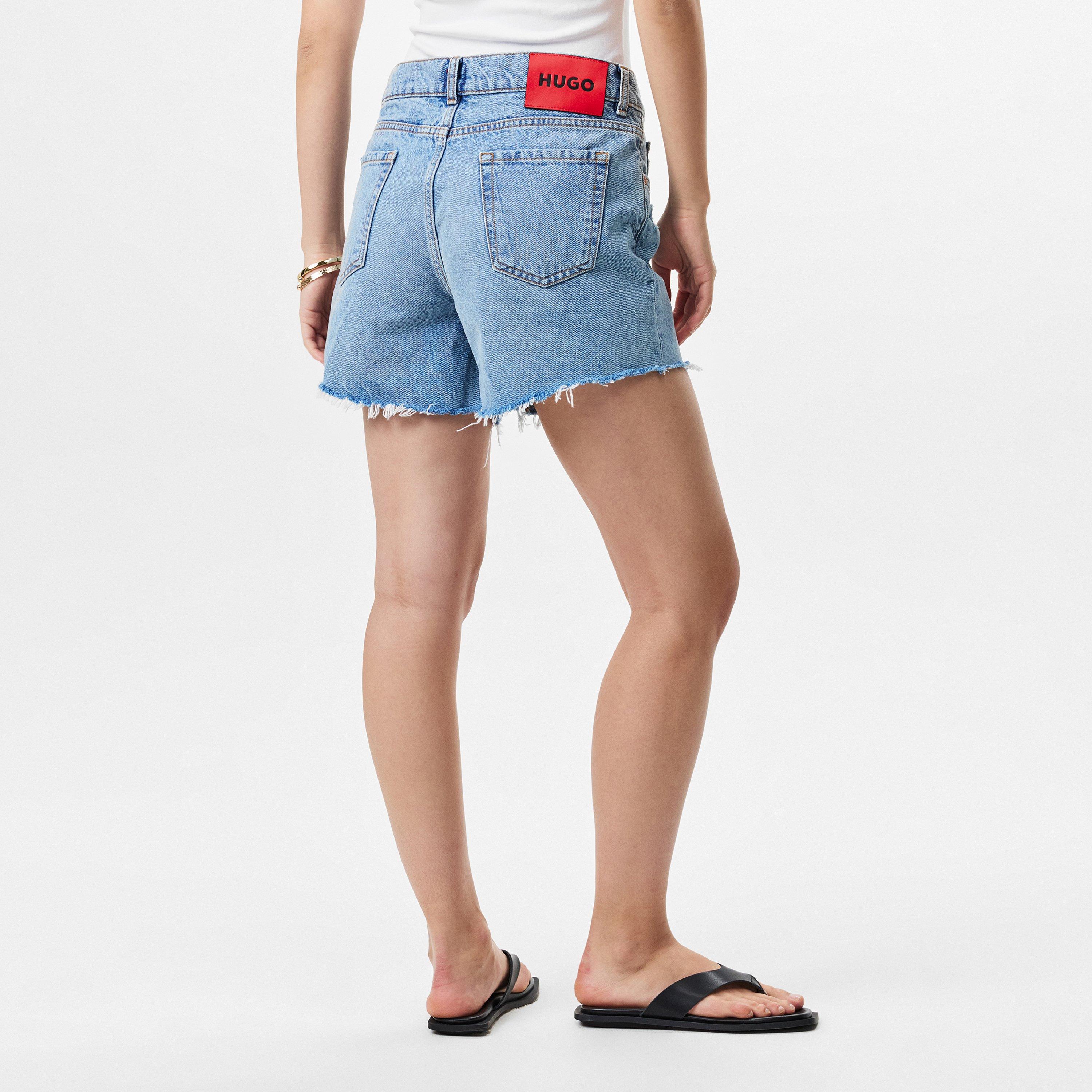 Light/Pstl Blue - Hugo - Women's Gealea Denim Shorts - 3