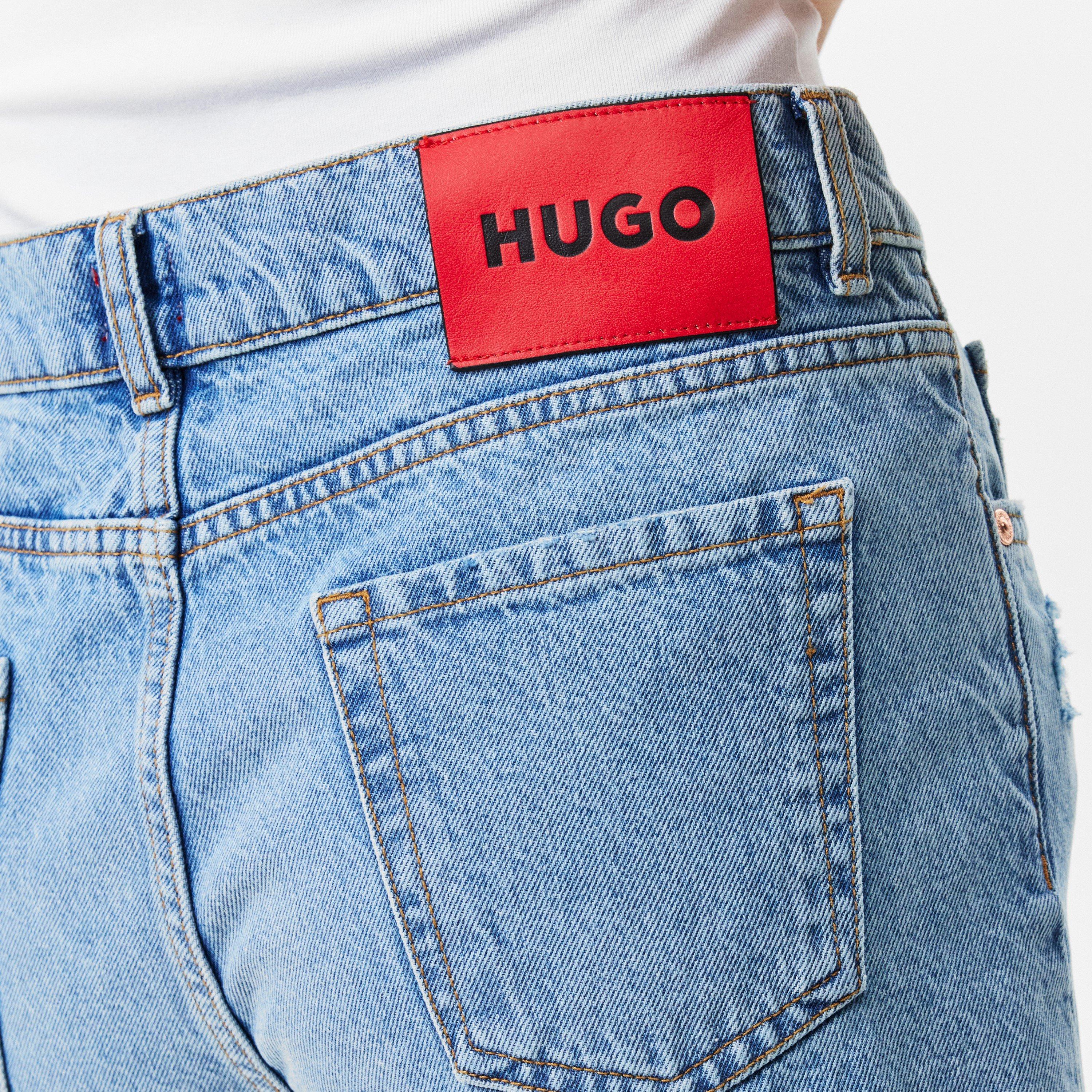 Light/Pstl Blue - Hugo - Women's Gealea Denim Shorts - 4