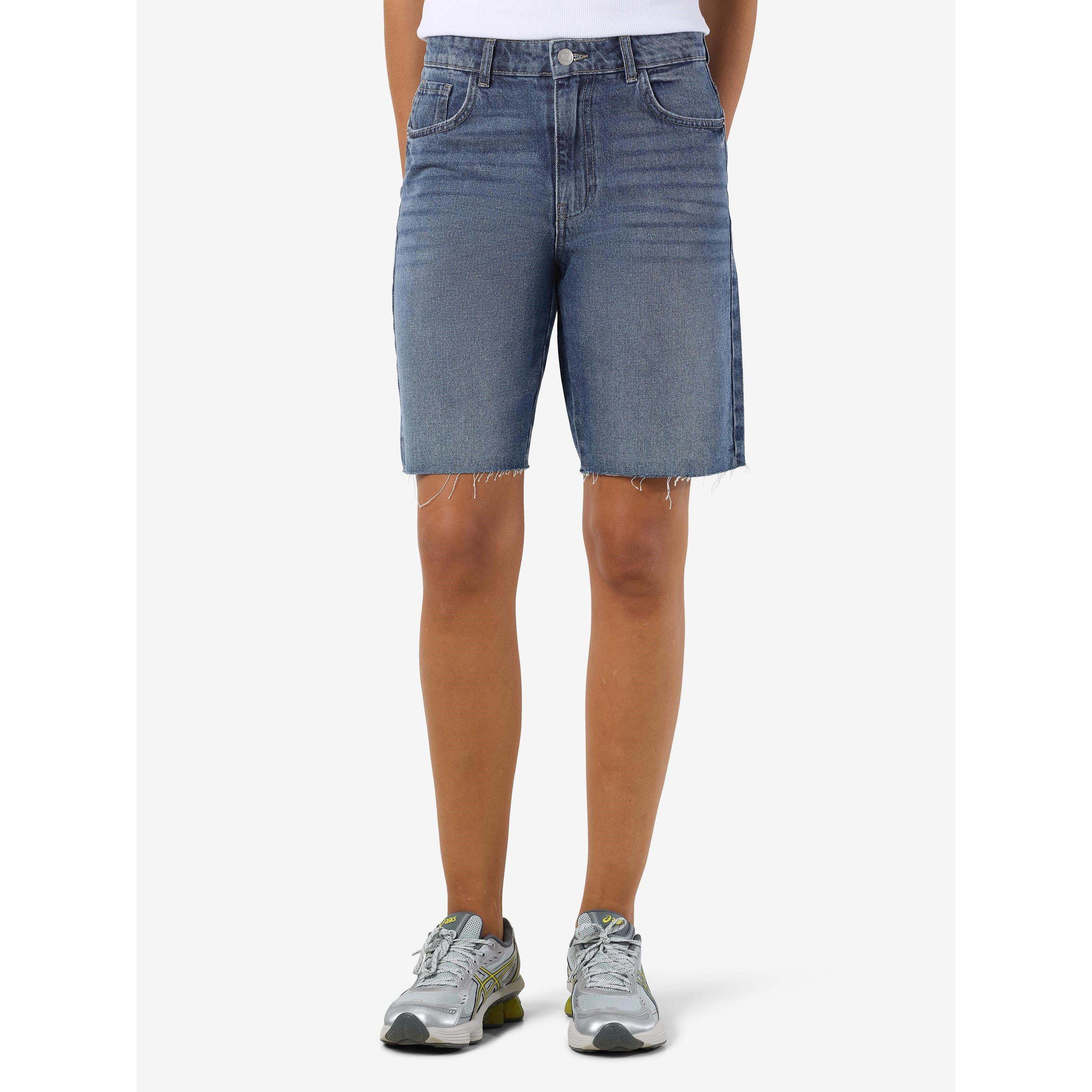 Md Blue Denim - Noisy May - Women's Loose Denim Shorts - 3