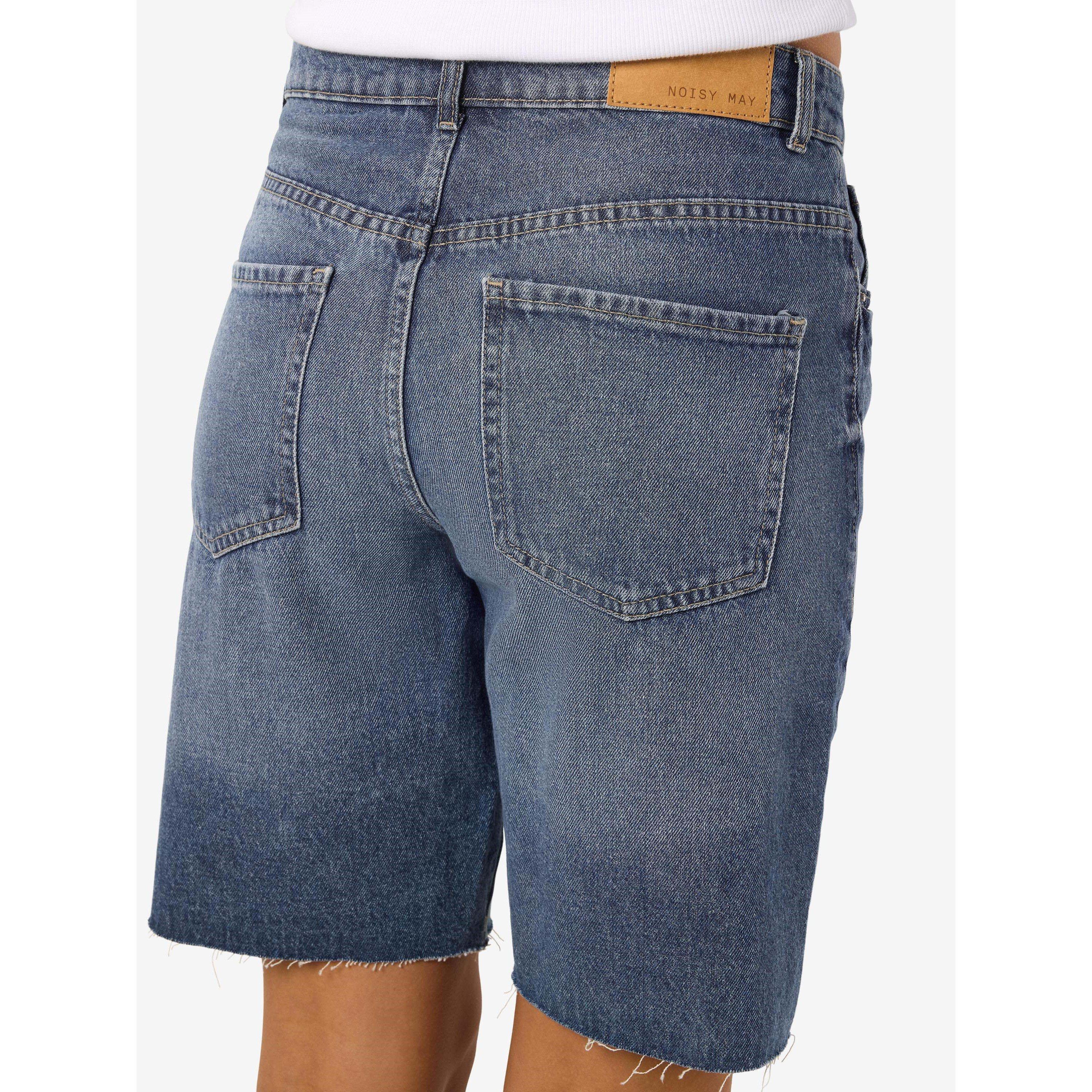 Md Blue Denim - Noisy May - Women's Loose Denim Shorts - 6