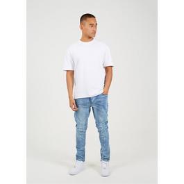 Brave Soul Skinny Fit Jeans with Knee Rips