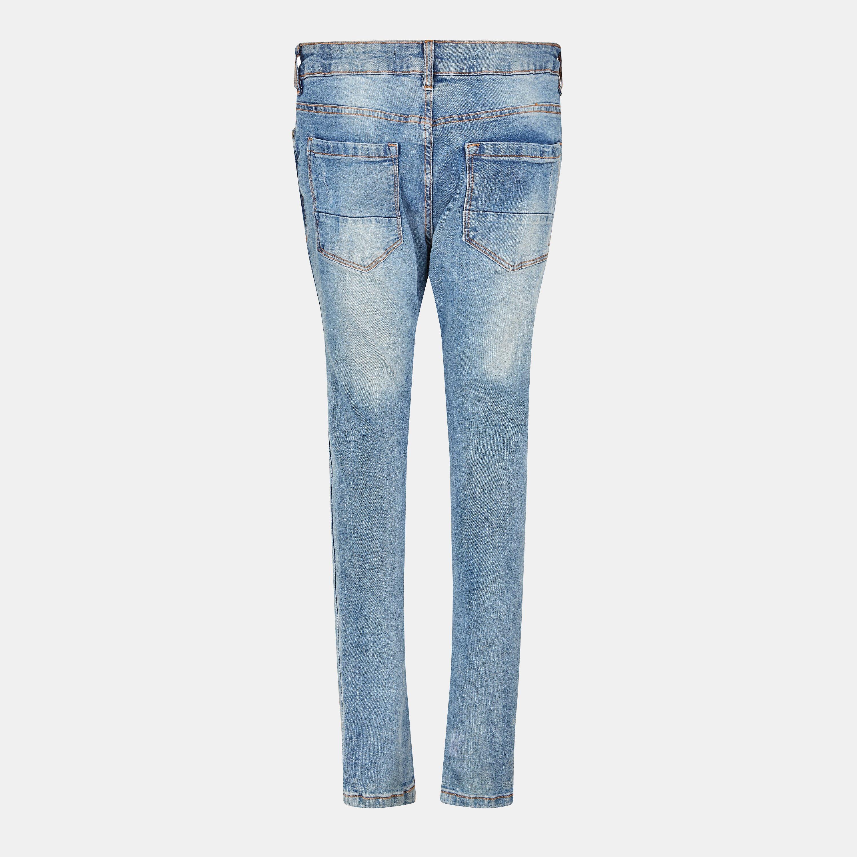 Blue - Brave Soul - Denim Skinny Jean with Rip Detail - 2