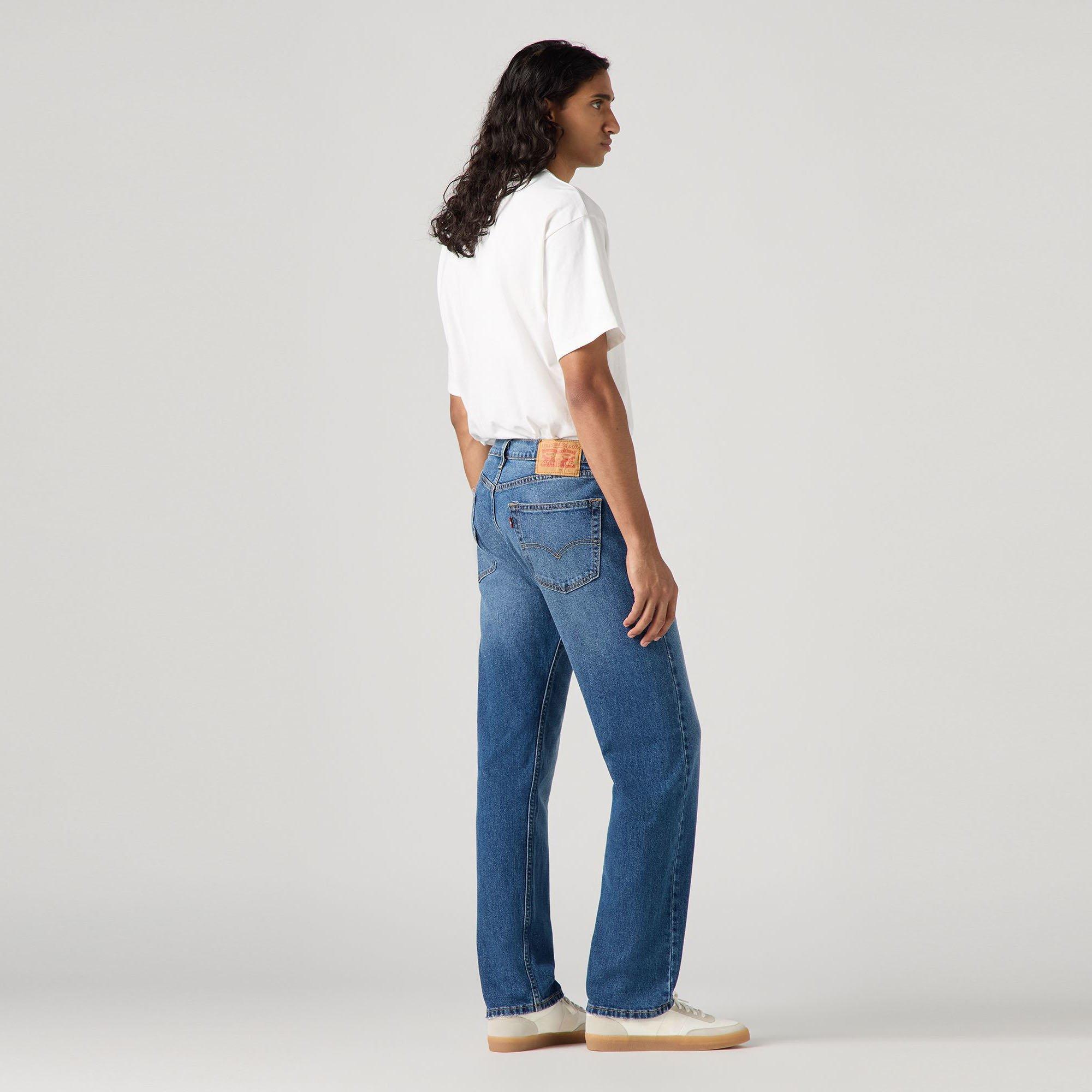 Blue - Levis - Men's 505 Blue Hour Regular Straight Leg Jeans - 3