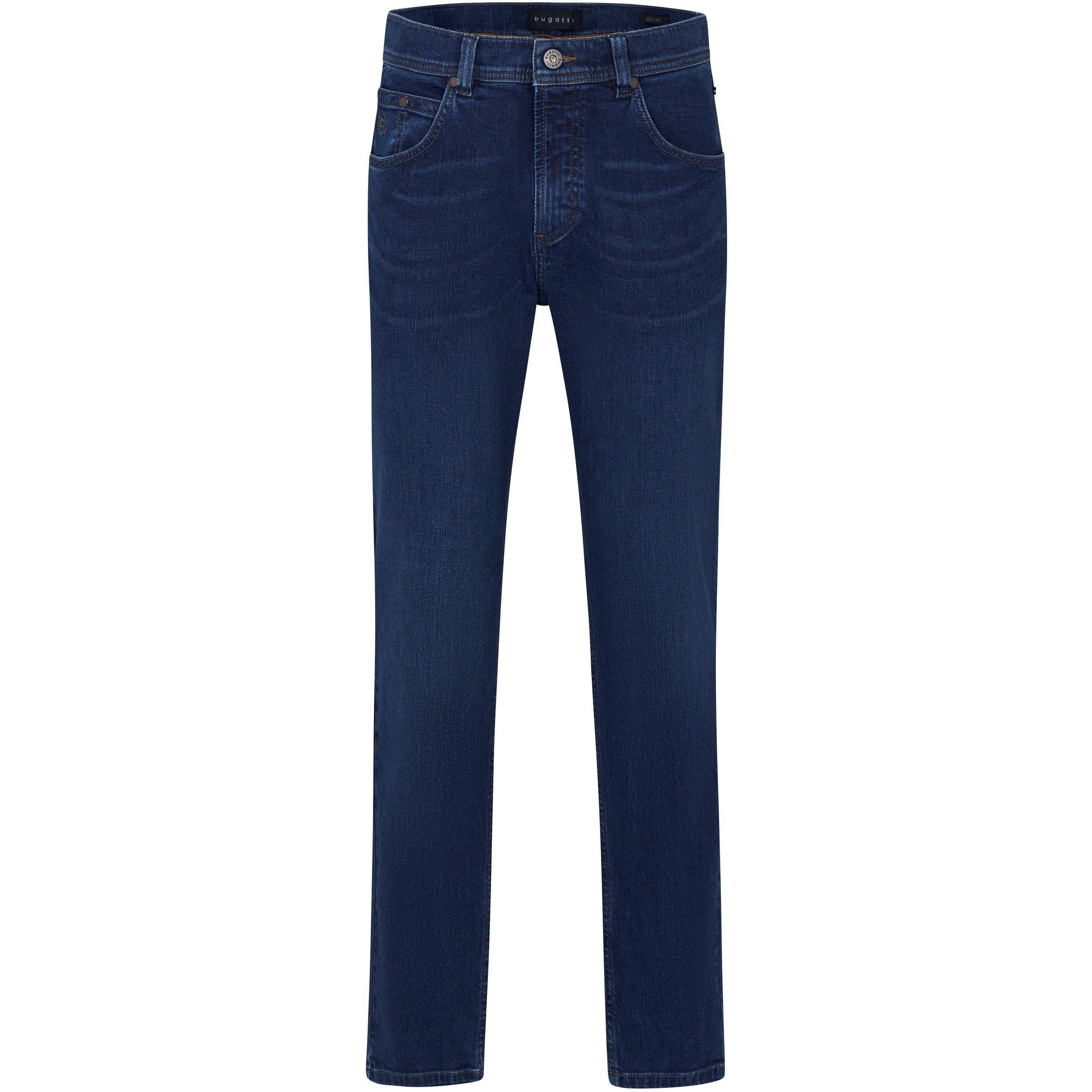 Blue - Bugatti - Men's Denim Straight Leg Jeans - 1