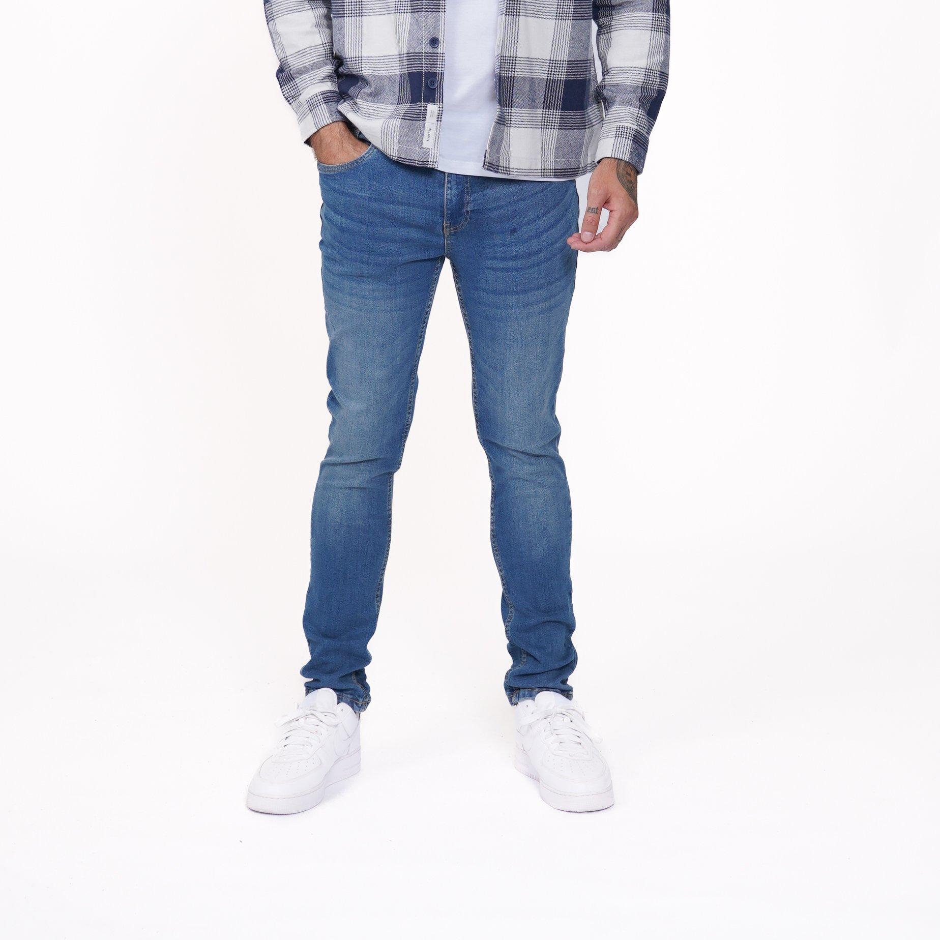 Firetrap Men's Skinny Jeans - Mid Blue - 36W R