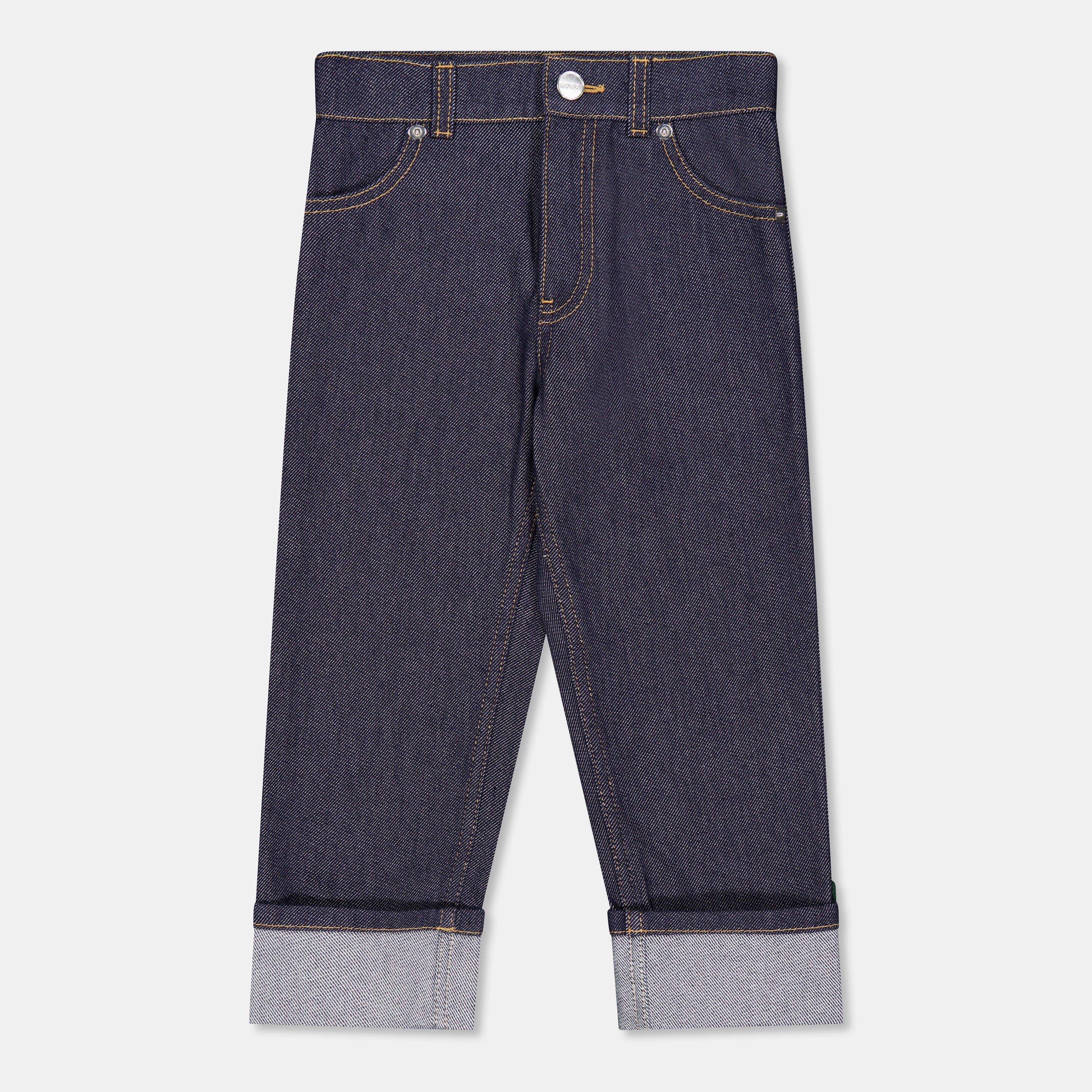 Blue 4759 - Gucci - Unisex Kids' Denim Shorts - 1