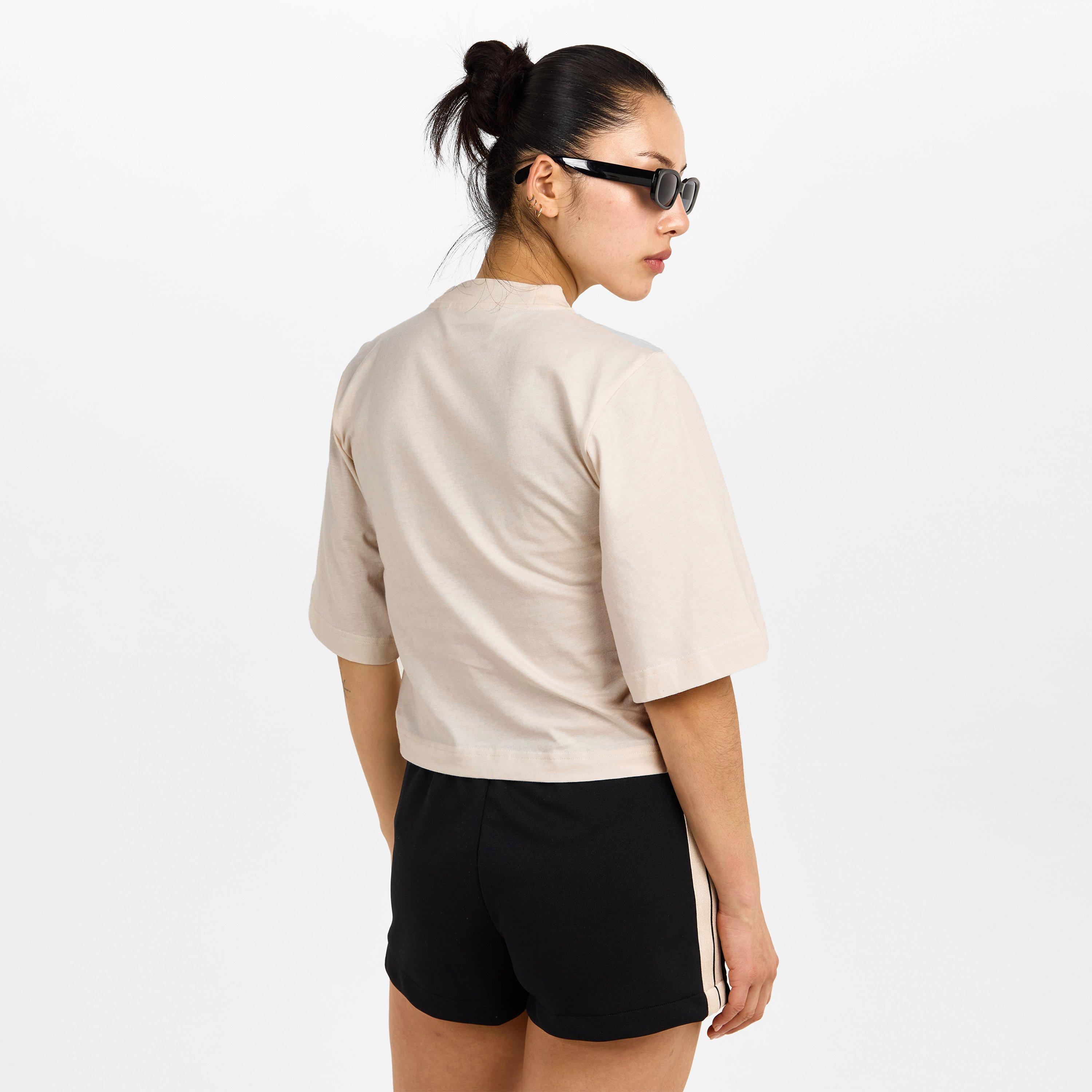 Wht/Blk - Palm Angels - Palm Spray Crop Tee Ld00 - 4