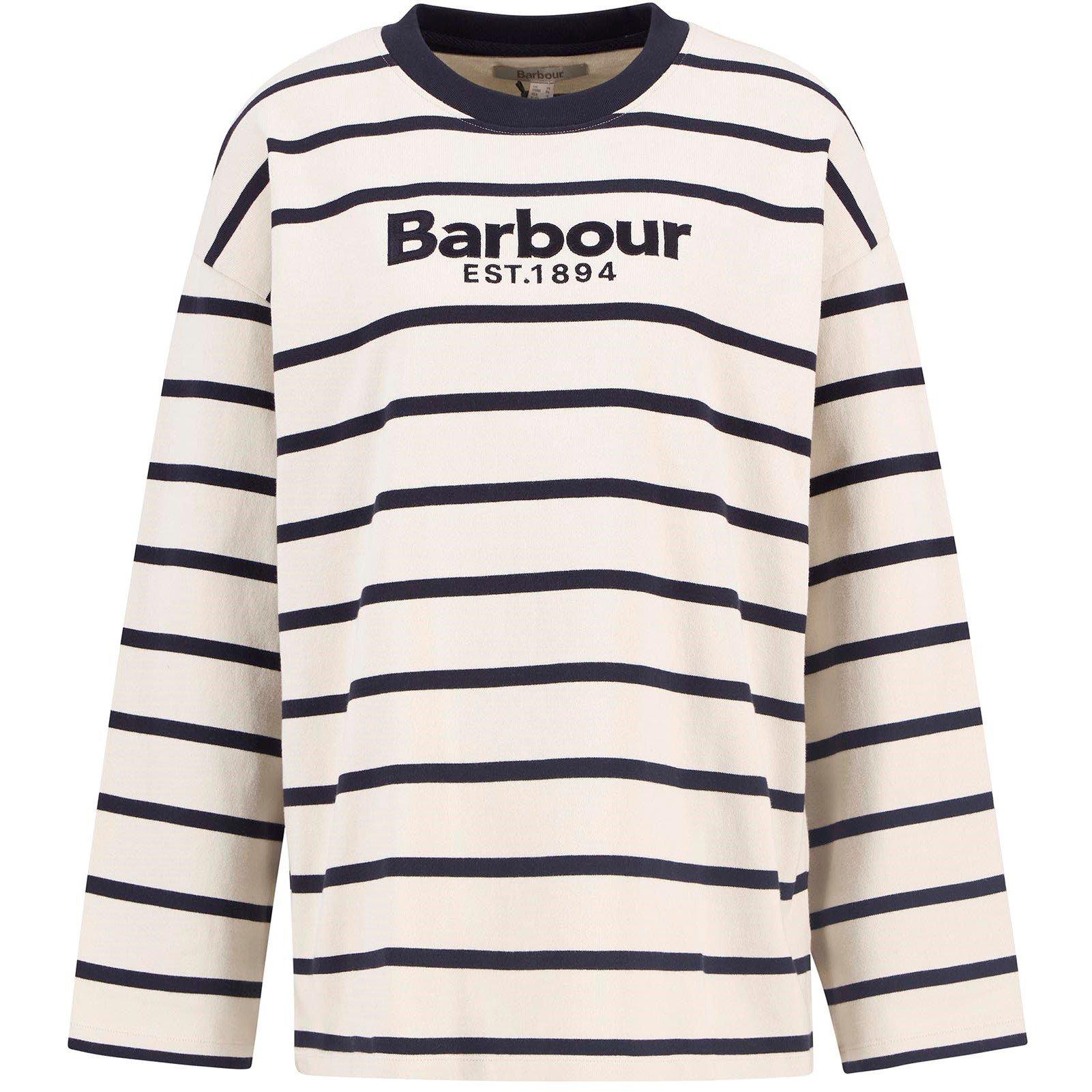Ecru/Nvy Stripe - Barbour - Womens Maeve Top - 1