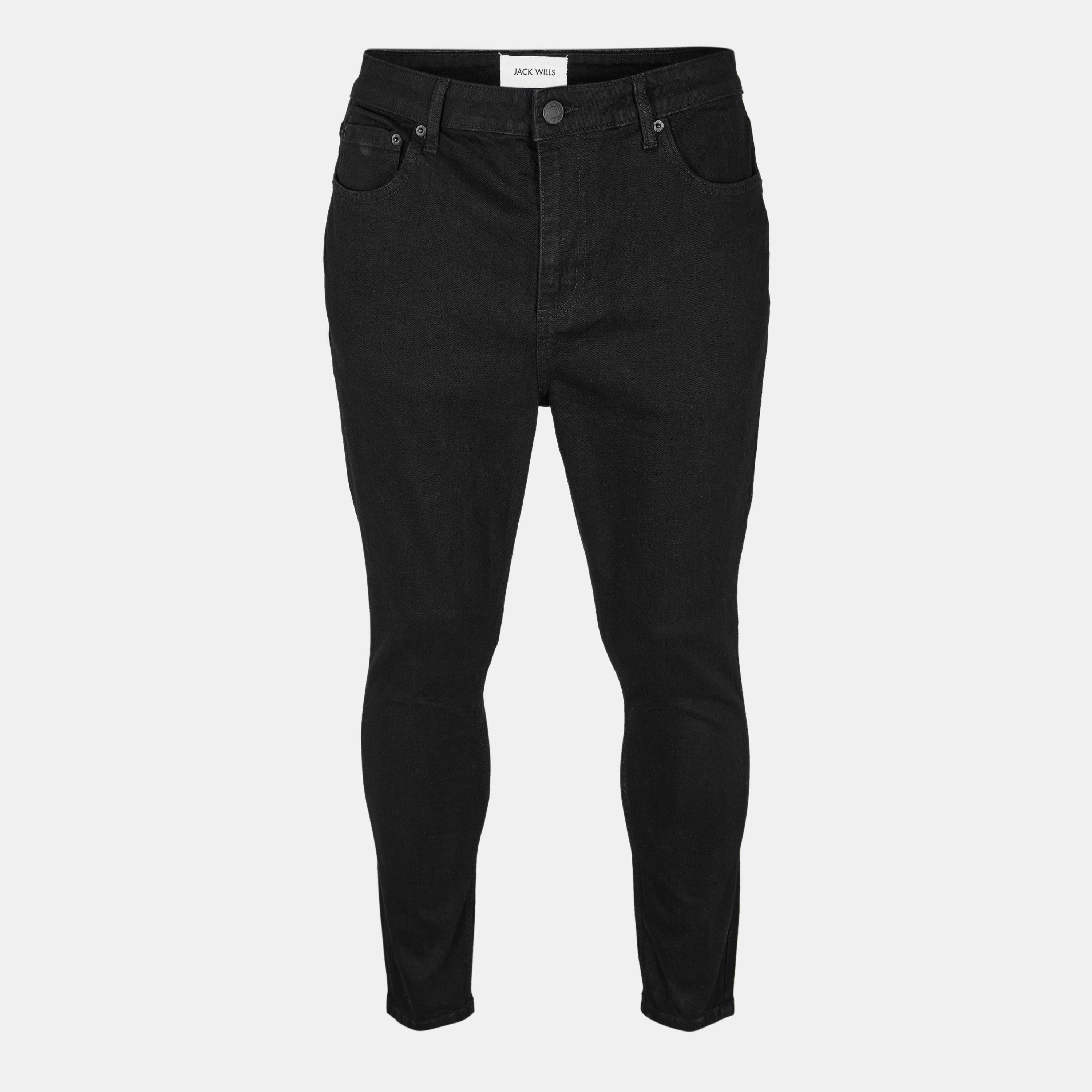 Jack Wills Men's Jack Skinny Jeans - Black - 28W R