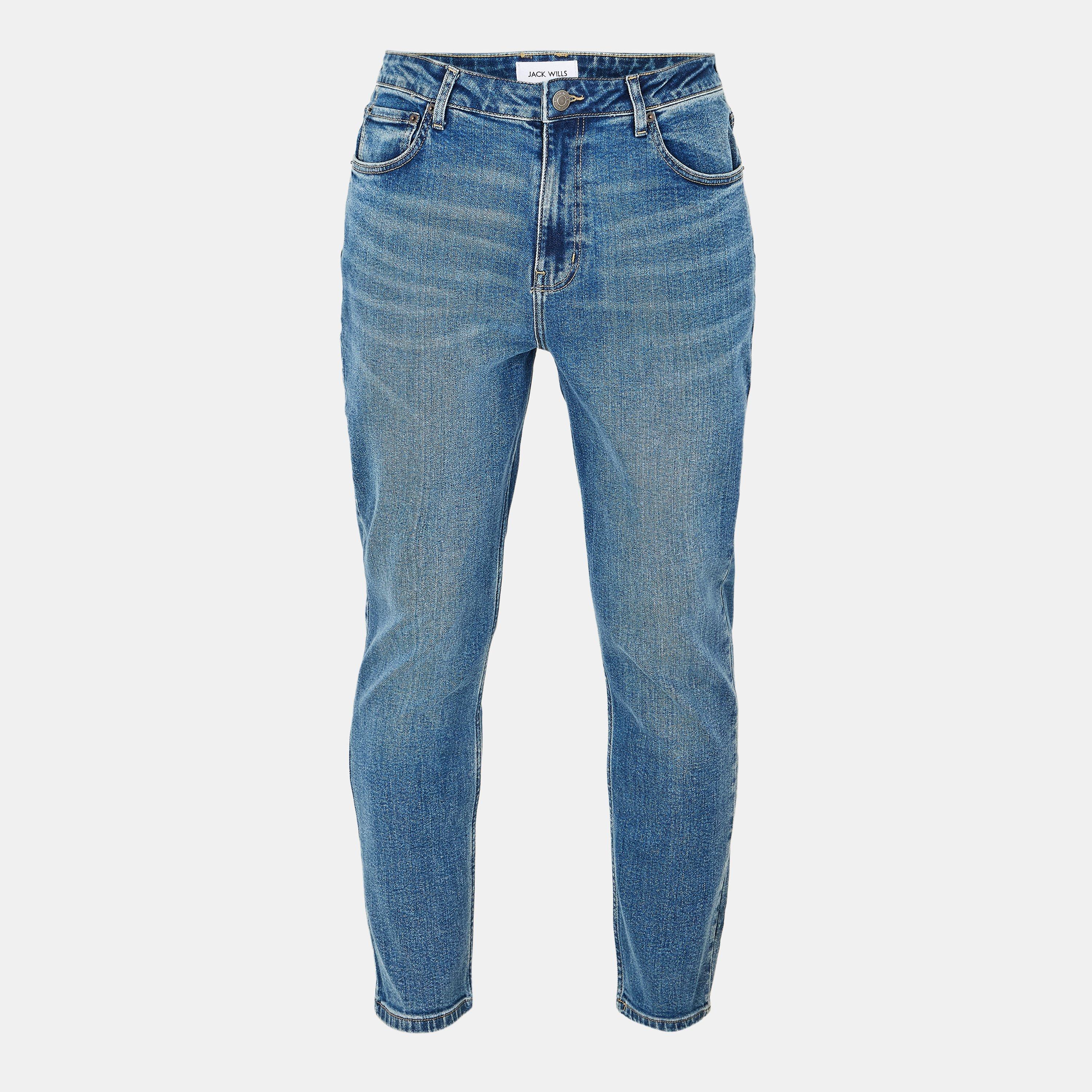 Jack Wills Men's Jack Skinny Jeans - Mid Indigo - 28W R