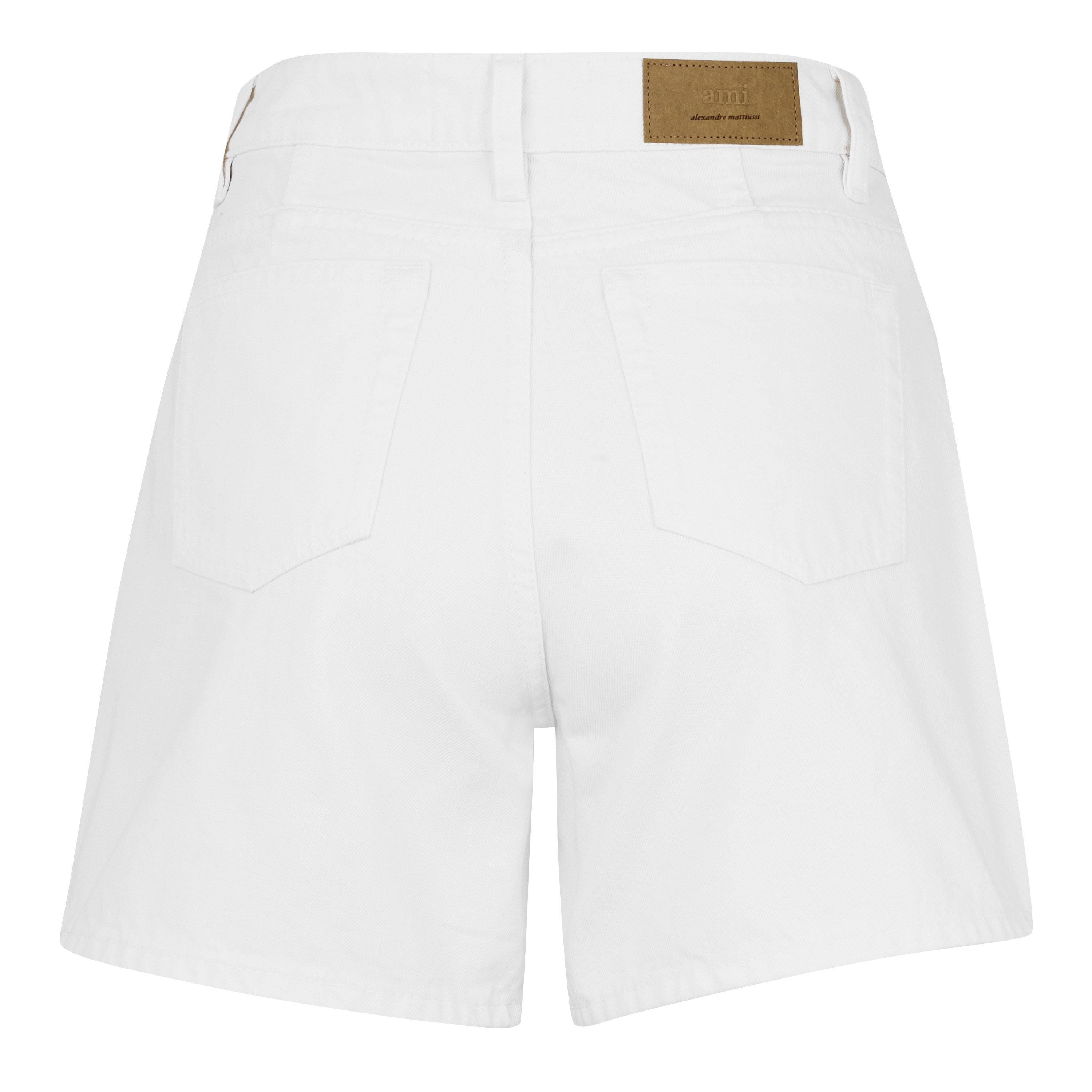 Blanc - Ami Paris - Ami Denm Shorts Ld61 - 2