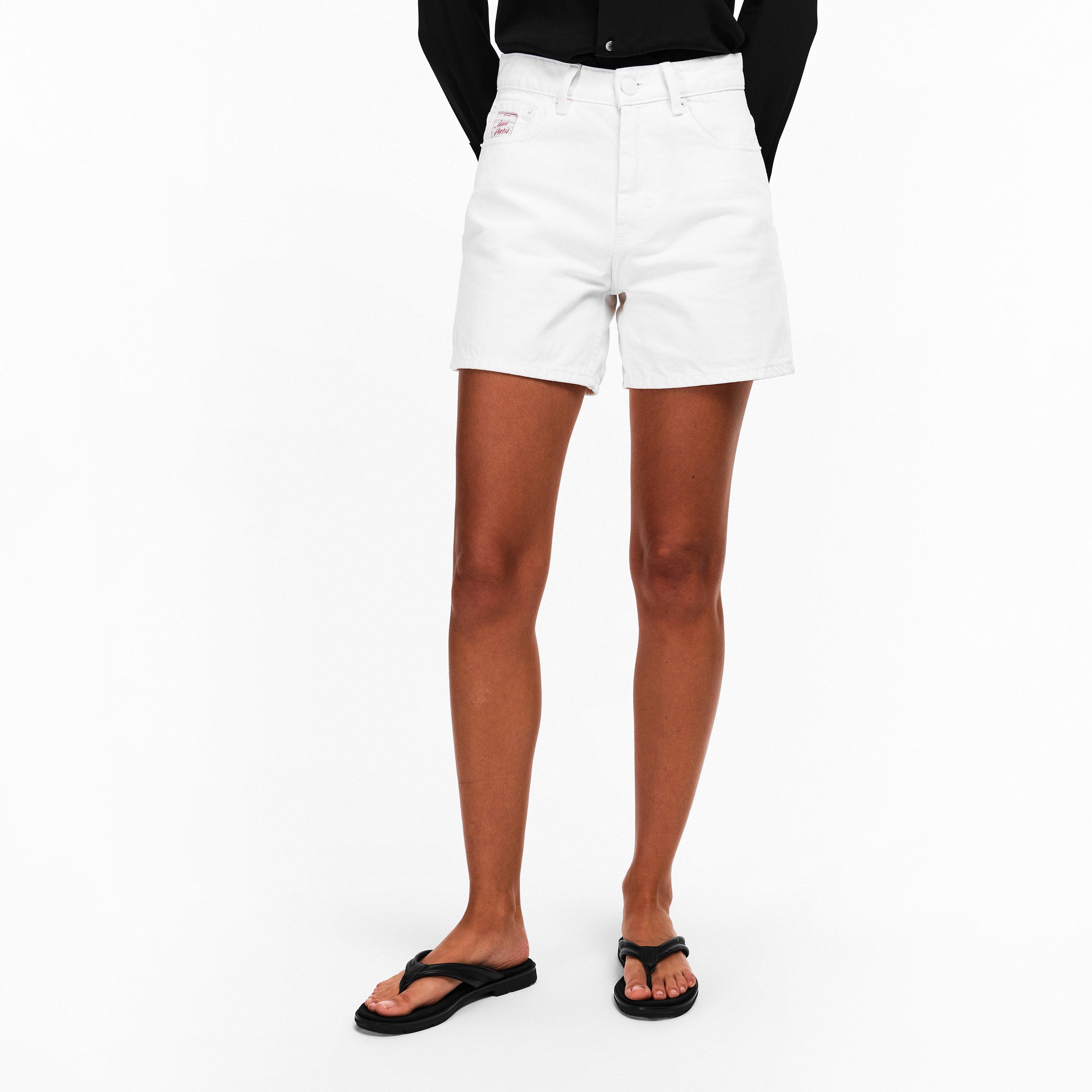 Blanc - Ami Paris - Ami Denm Shorts Ld61 - 3