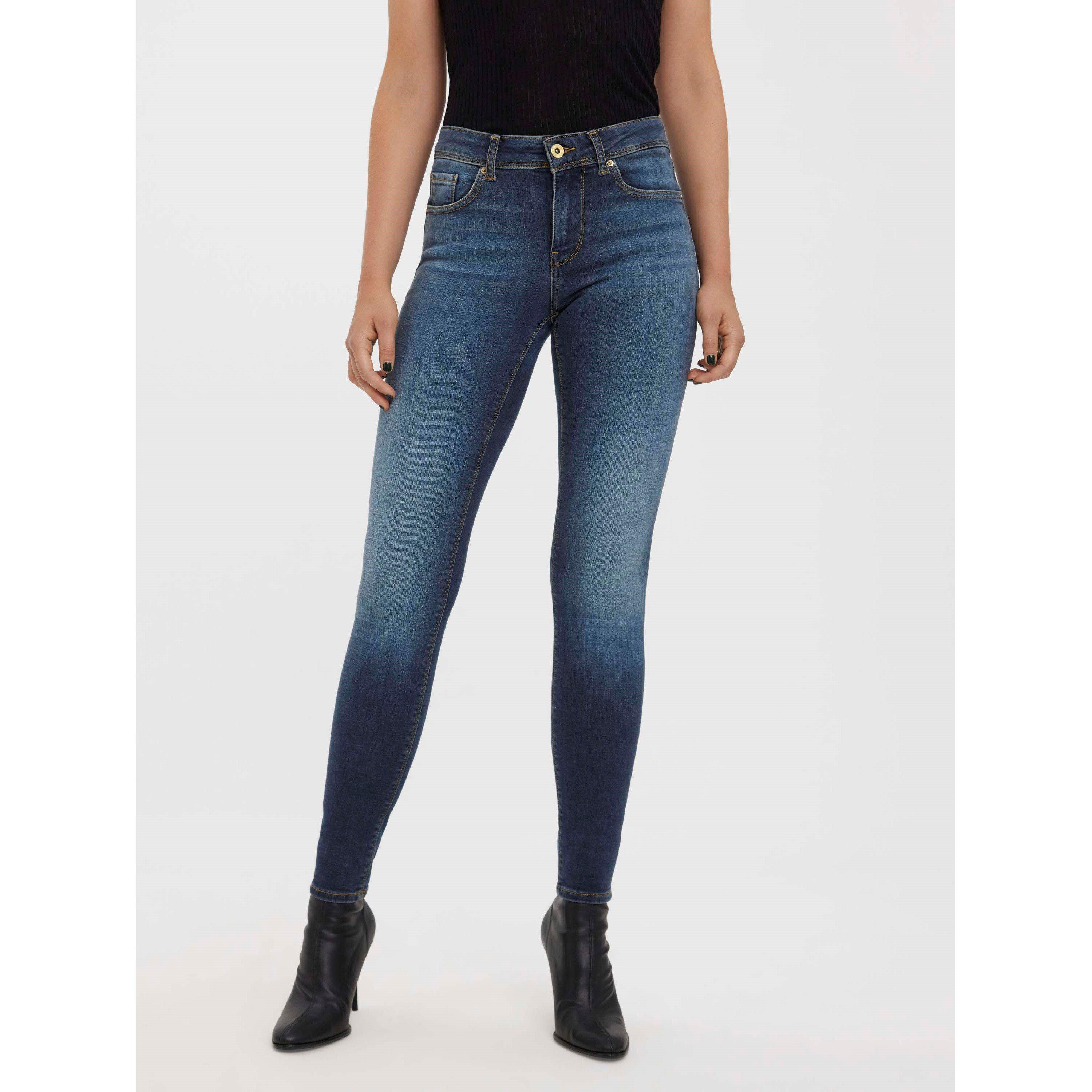 Drk Blue Denim - Vero Moda - Slim Fit Jeans - 3