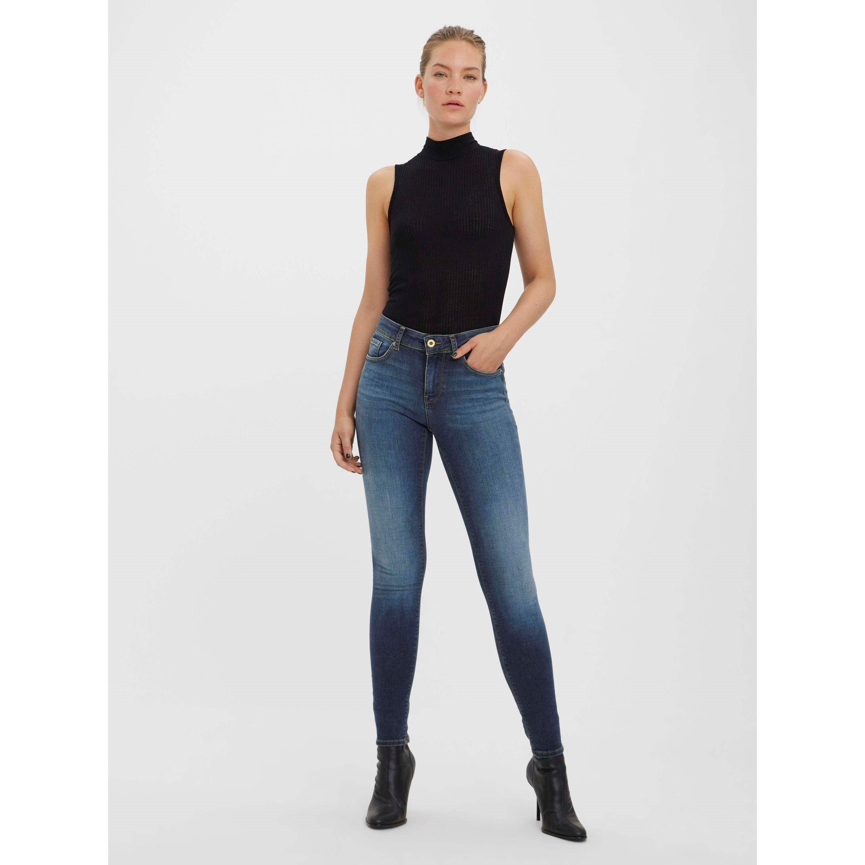 Drk Blue Denim - Vero Moda - Slim Fit Jeans - 6