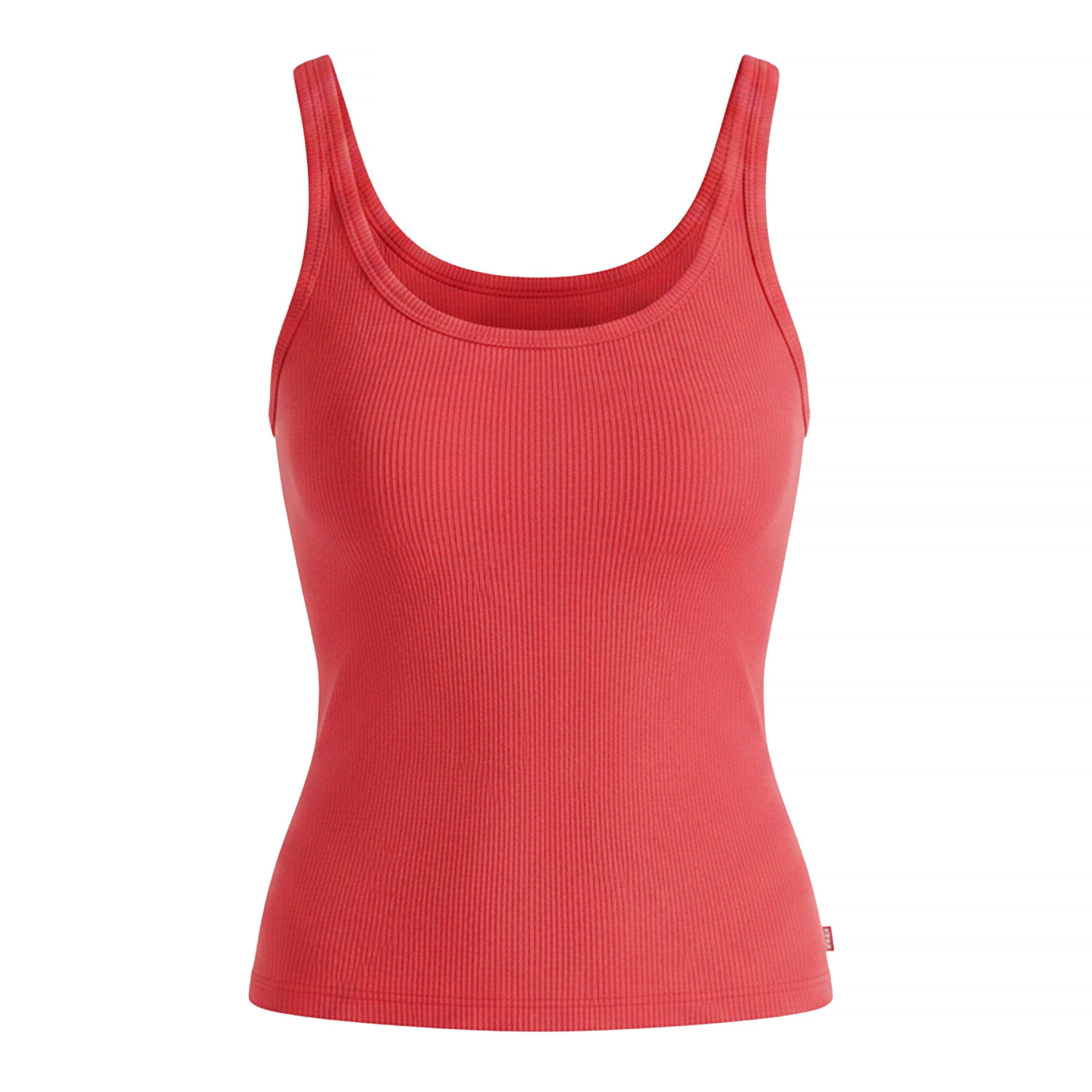 Levis Women's Essential Sporty White Tank Vest - Urban Red - 8 (XS)