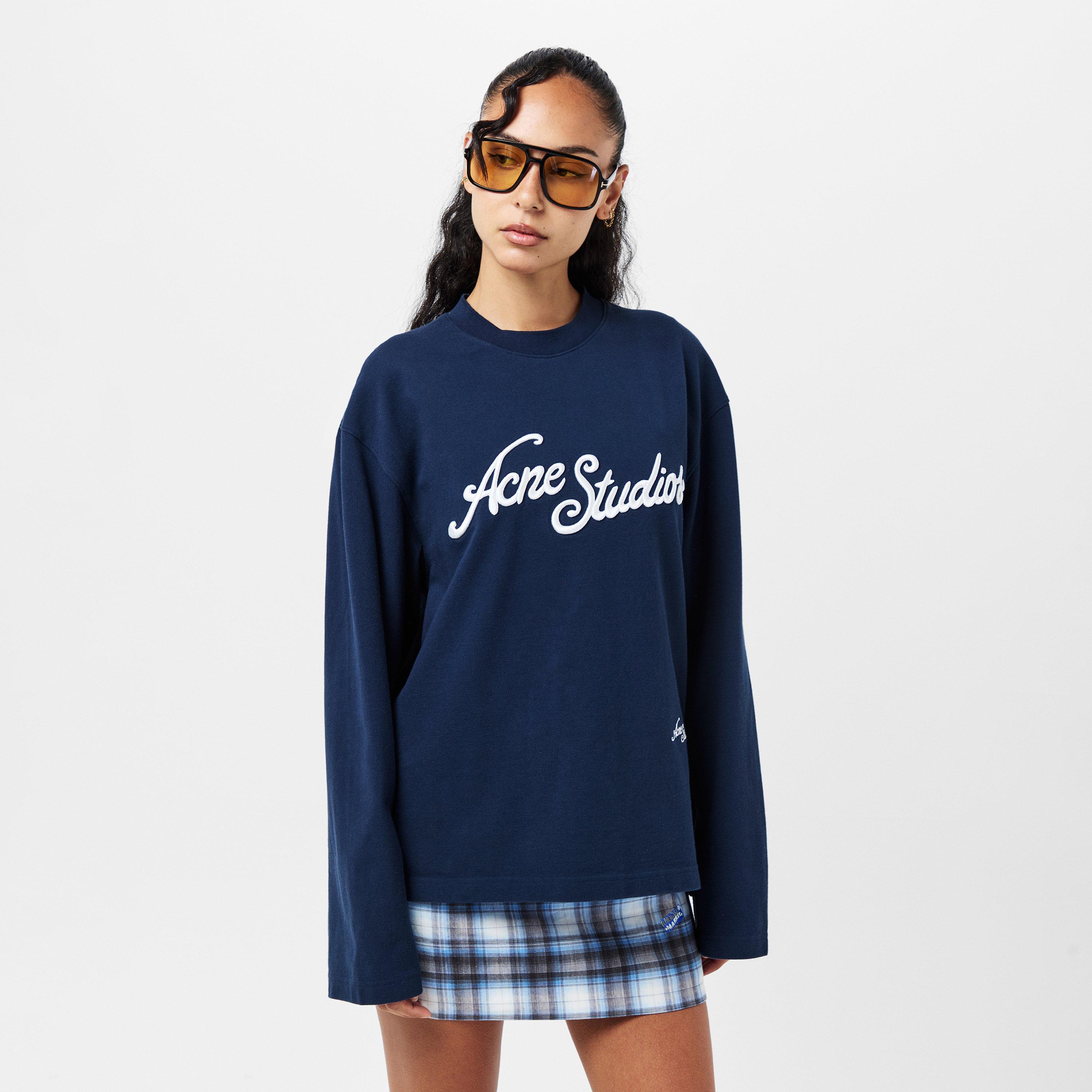 Deep Blue - Acne Studios - Women's Long-Sleeve T-Shirt - 3