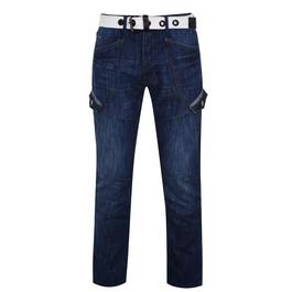 Airwalk Belted Cargo Jeans Mens
