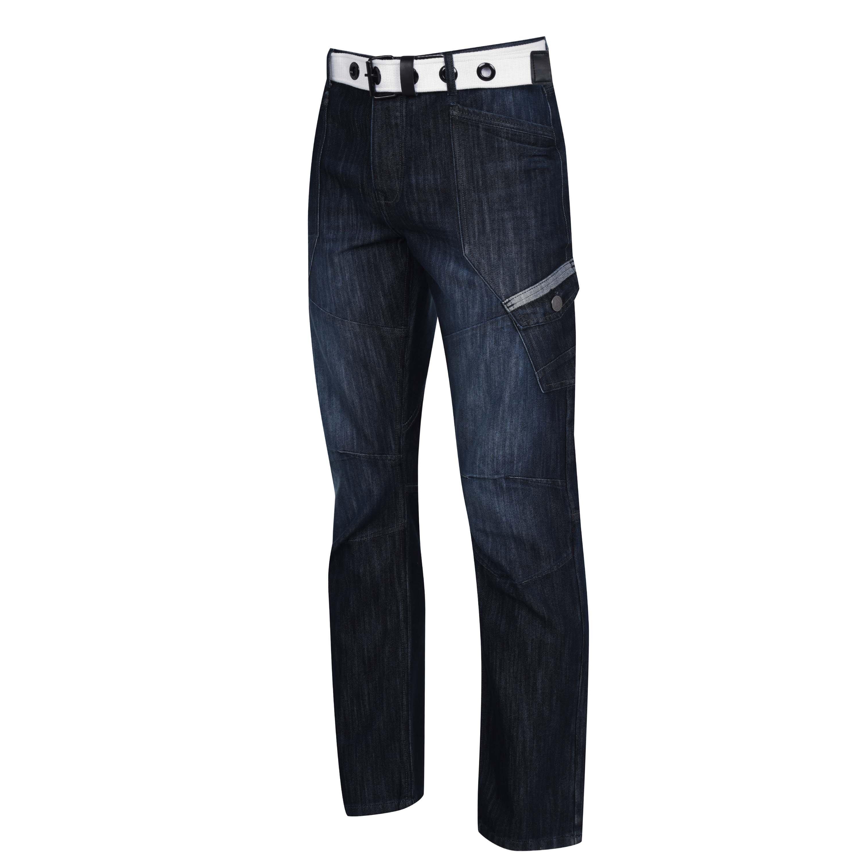 Lavaggio scuro - Airwalk - Belted Cargo Jeans Mens - 8