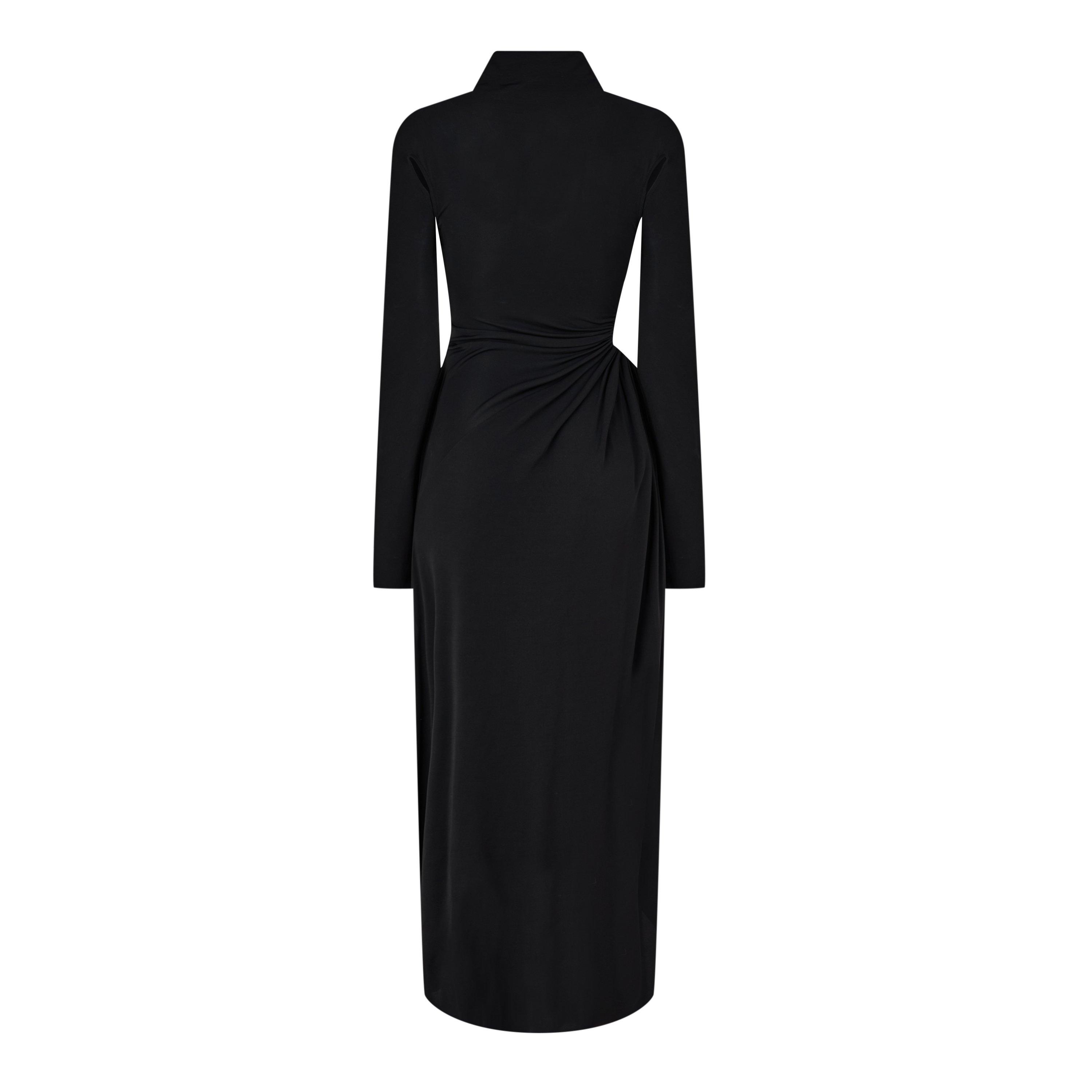 Sort Hvid - Off White - Women's See Thru Dress - 2