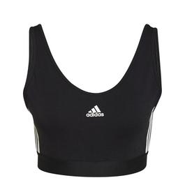 adidas Essentials 3 Stripes Crop Top With Removable Pads