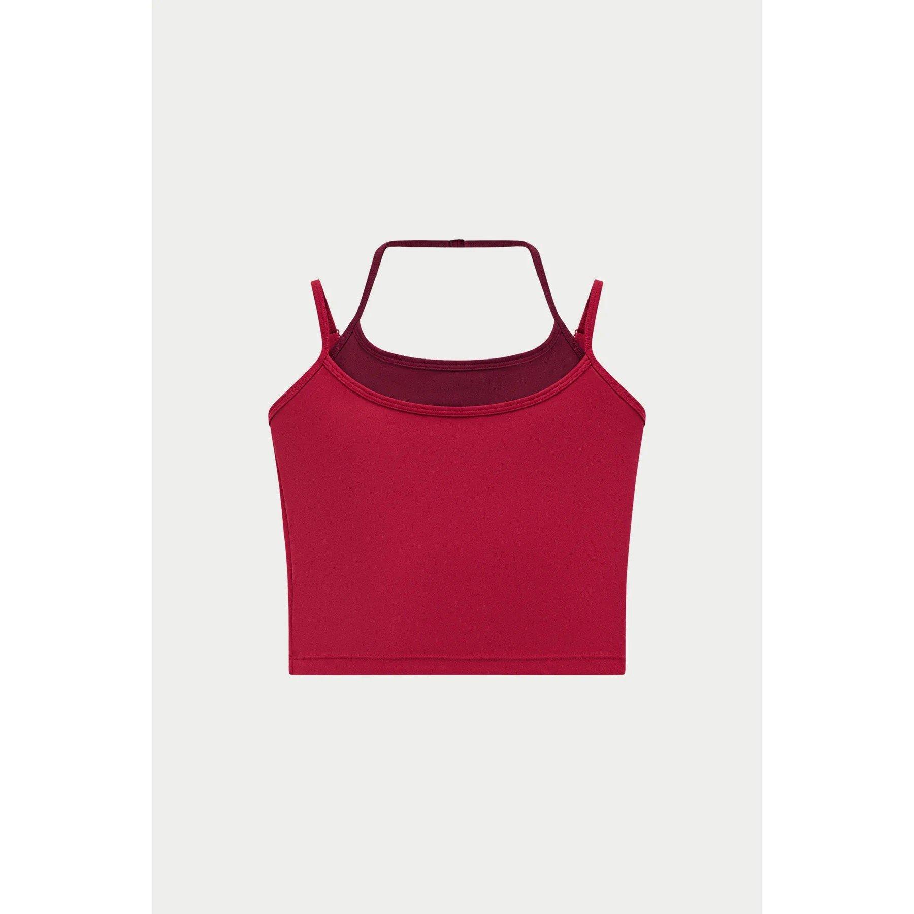 Cherry - The Couture Club - Women's Double Bra Strappy Crop Top - 1