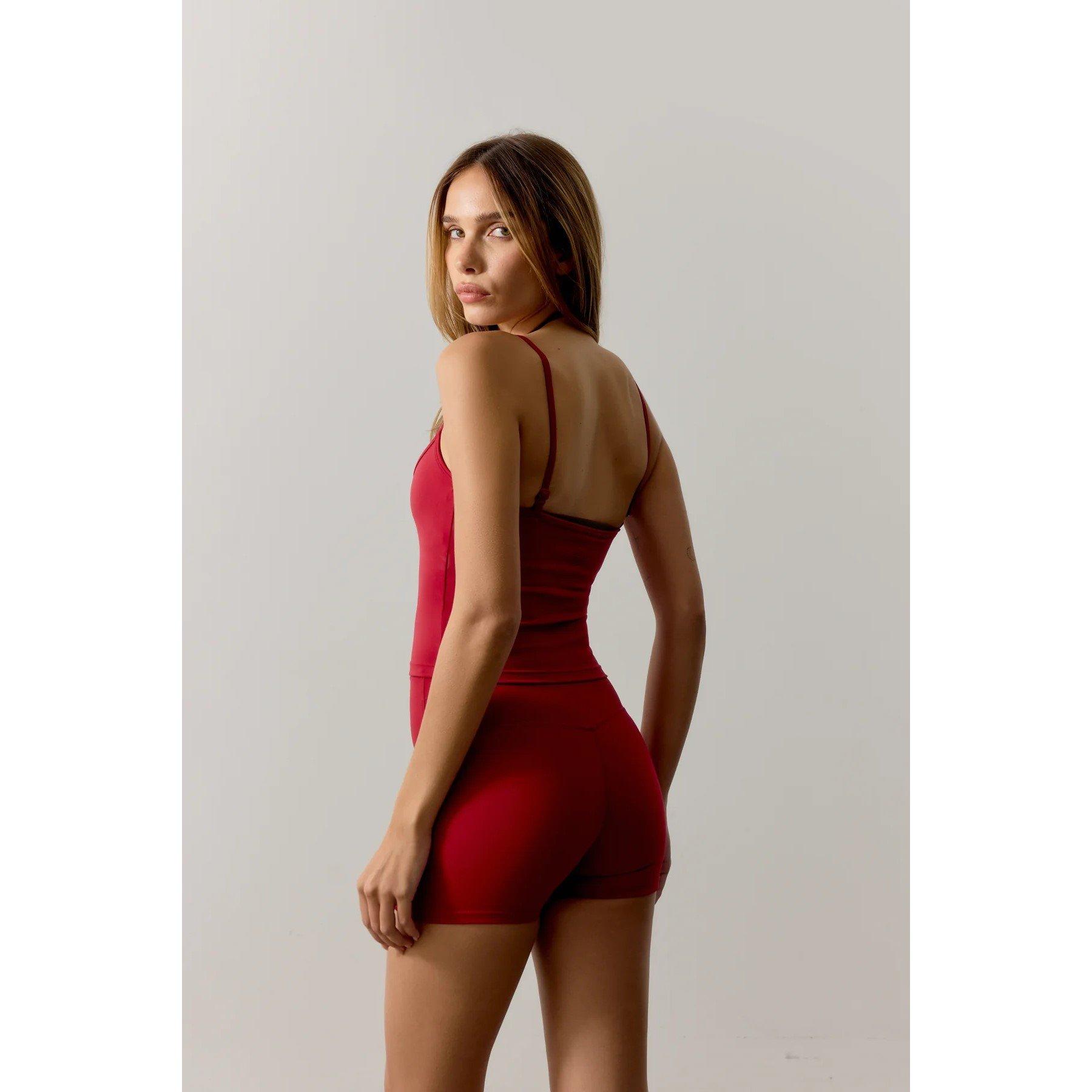Cherry - The Couture Club - Women's Double Bra Strappy Crop Top - 4