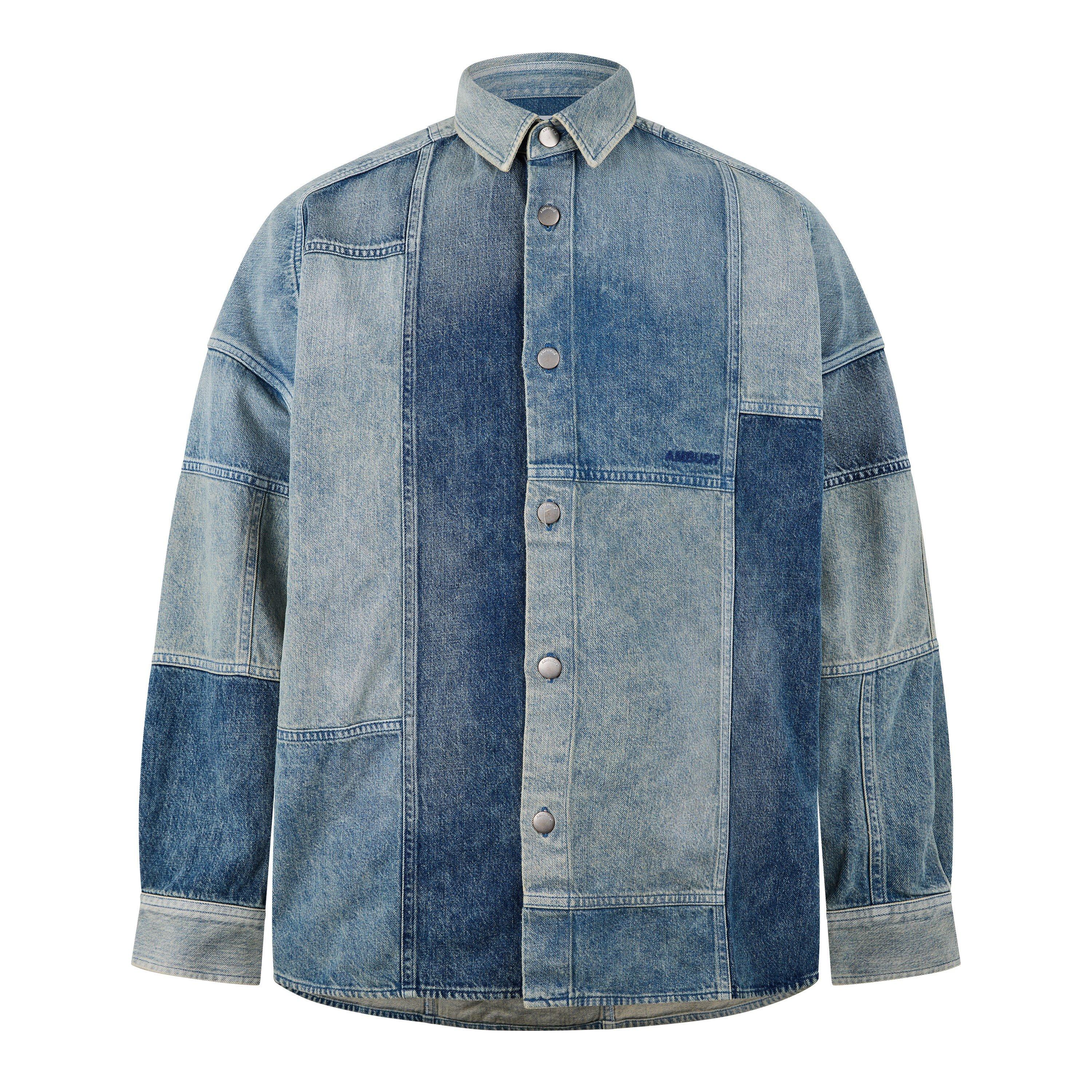 新品　DETACHABLE SLEEVE DENIM SHIRT Ambush | Patchwork Denim Shirt | Denim Shirt - Long Sleeve