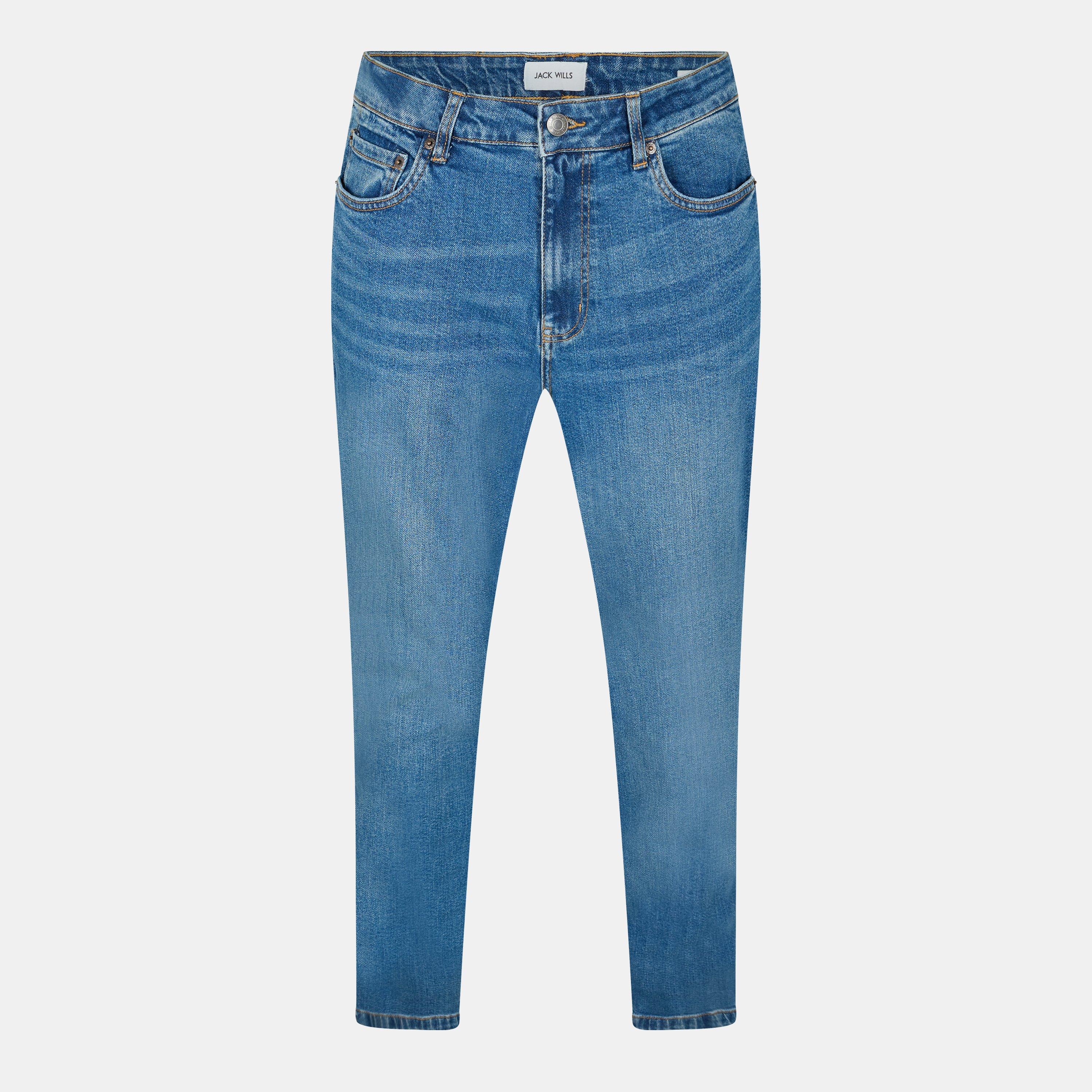 Jack Wills Men's Jack Slim Jeans - Mid Indigo - 28W R