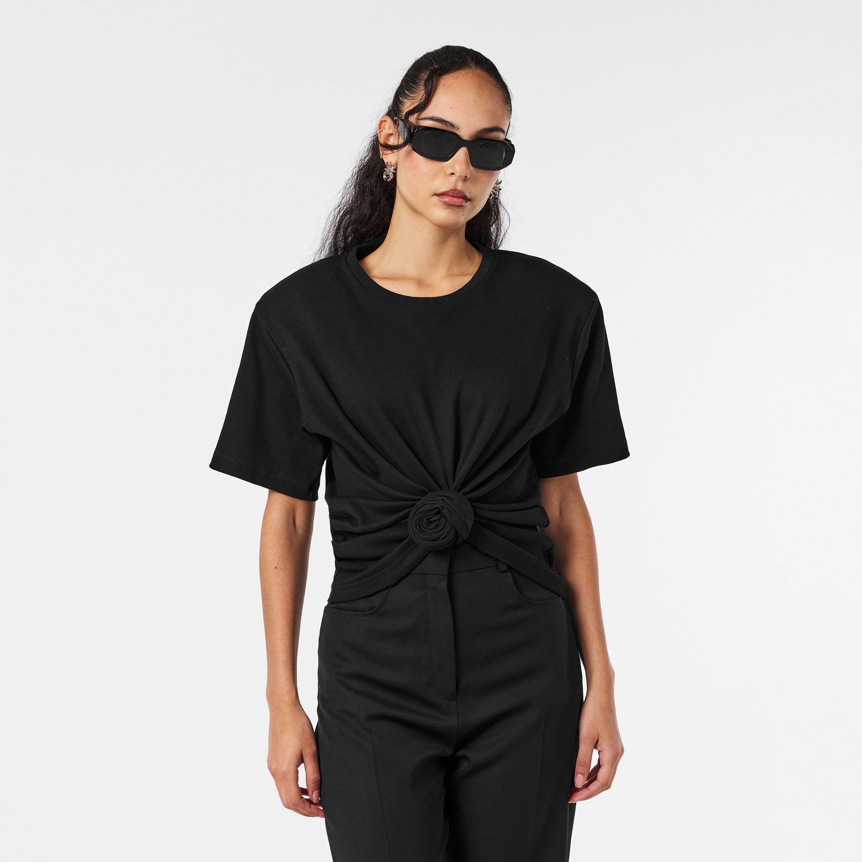 Black - Magda Butrym - Magda Knot Tee 01  Ld05 - 3