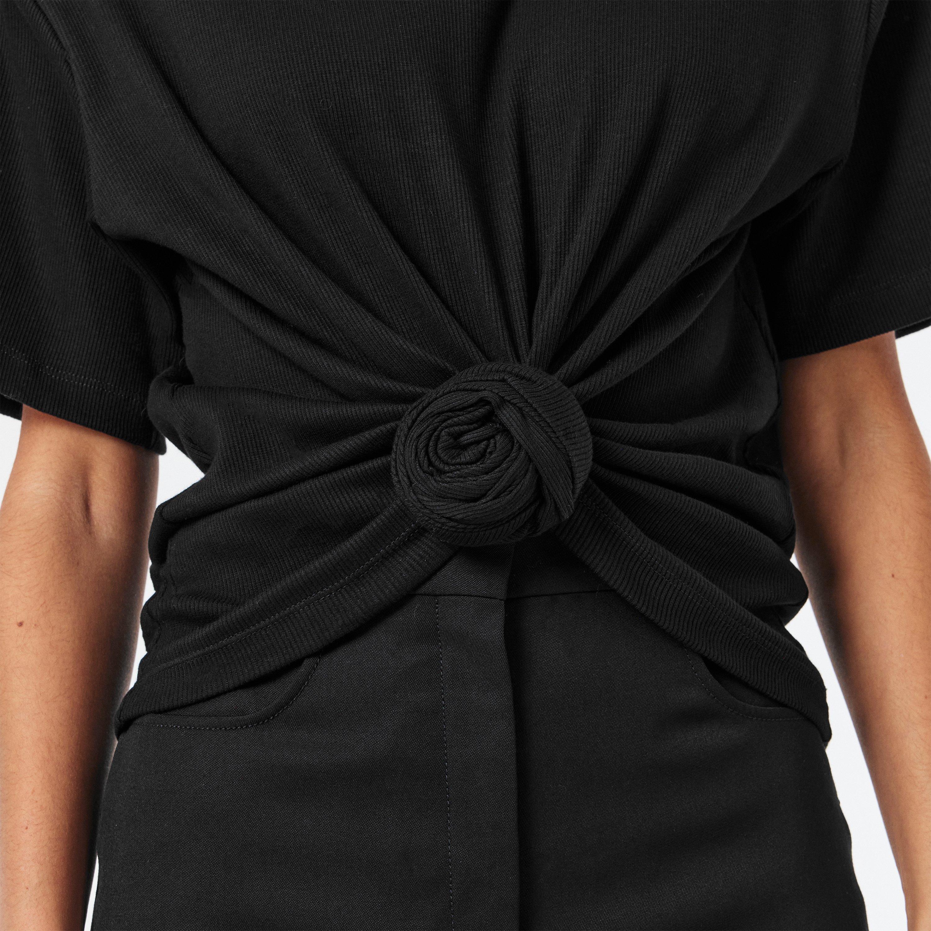 Black - Magda Butrym - Magda Knot Tee 01  Ld05 - 5