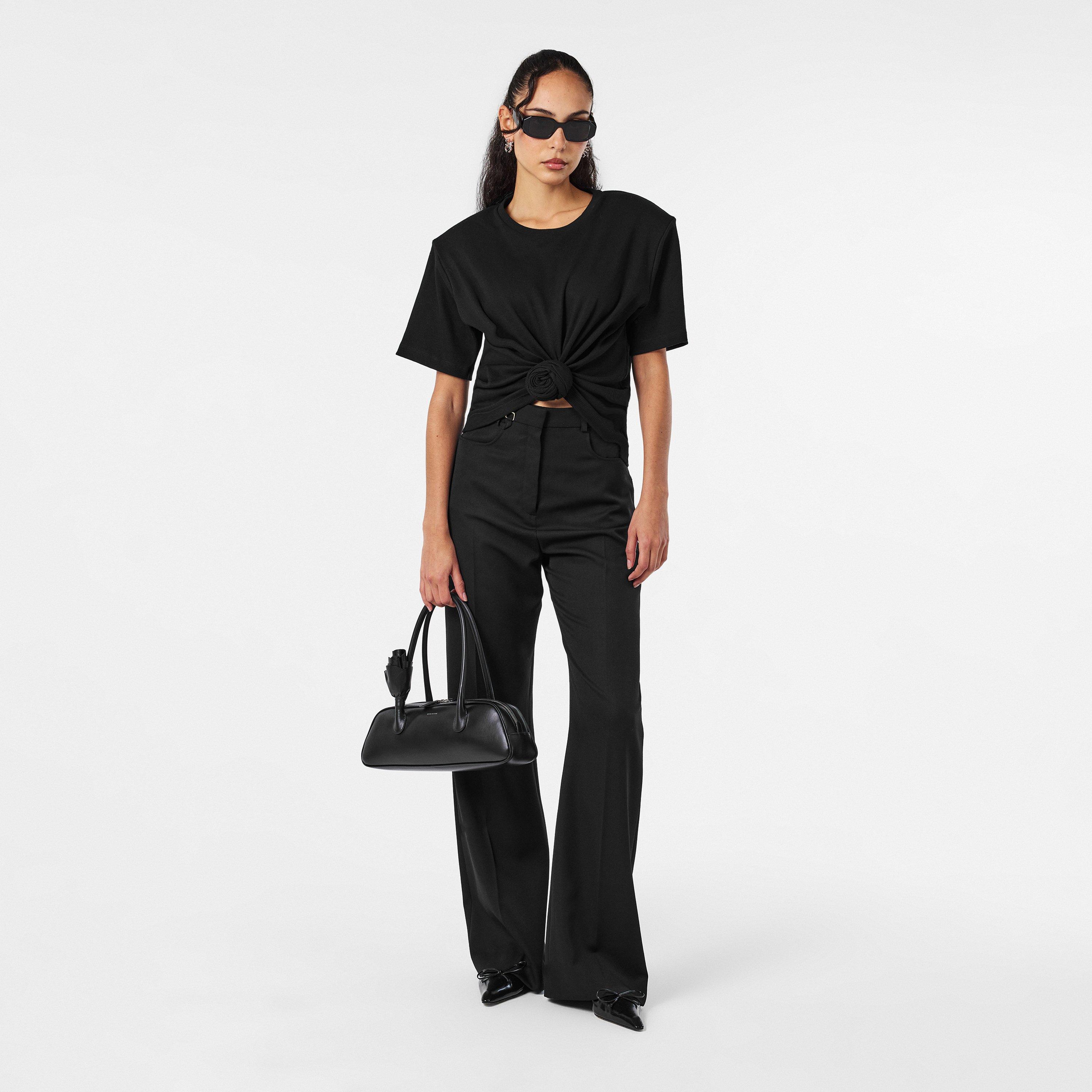 Black - Magda Butrym - Magda Knot Tee 01  Ld05 - 6