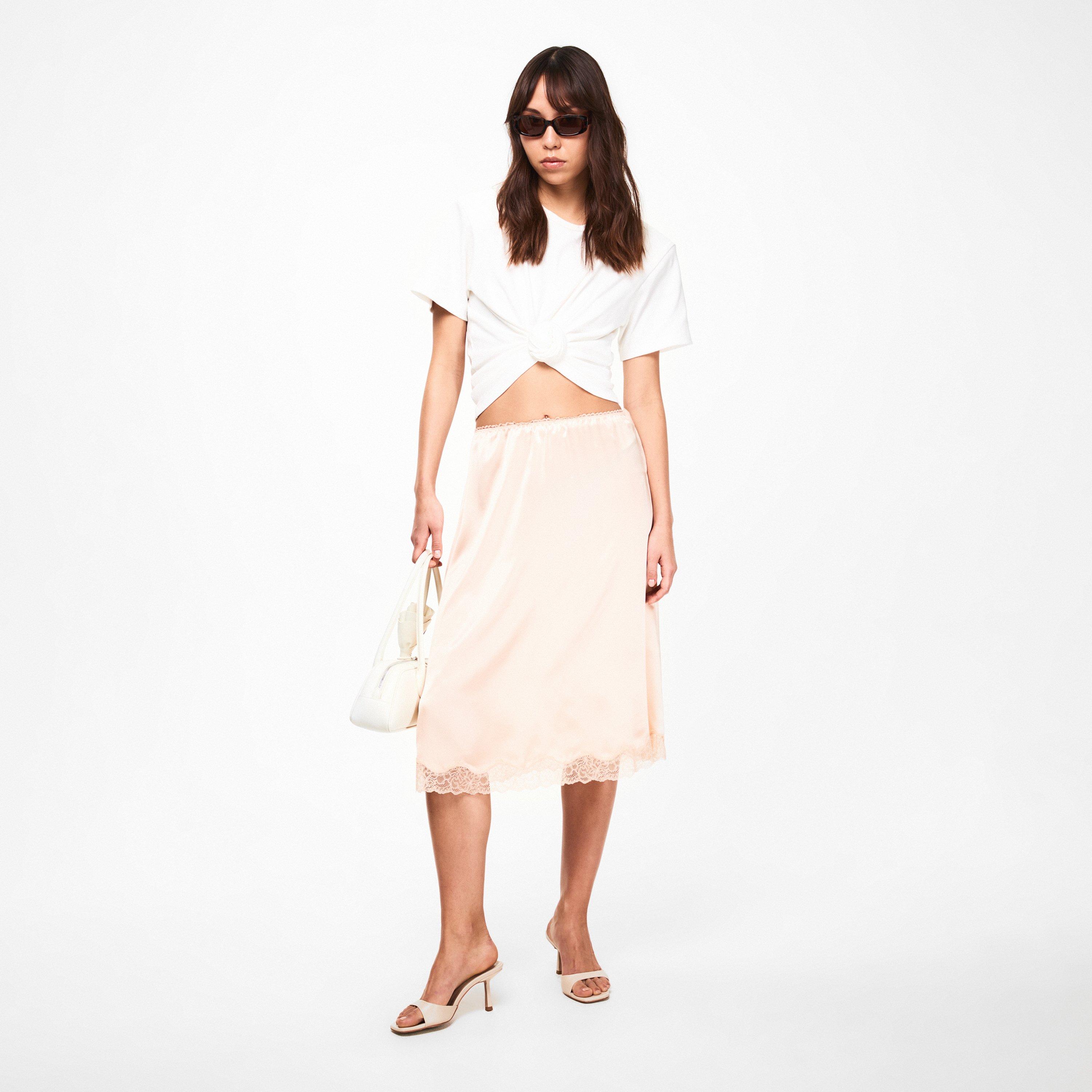 Cream - Magda Butrym - Women's Knot Cropped Crop Top - 6