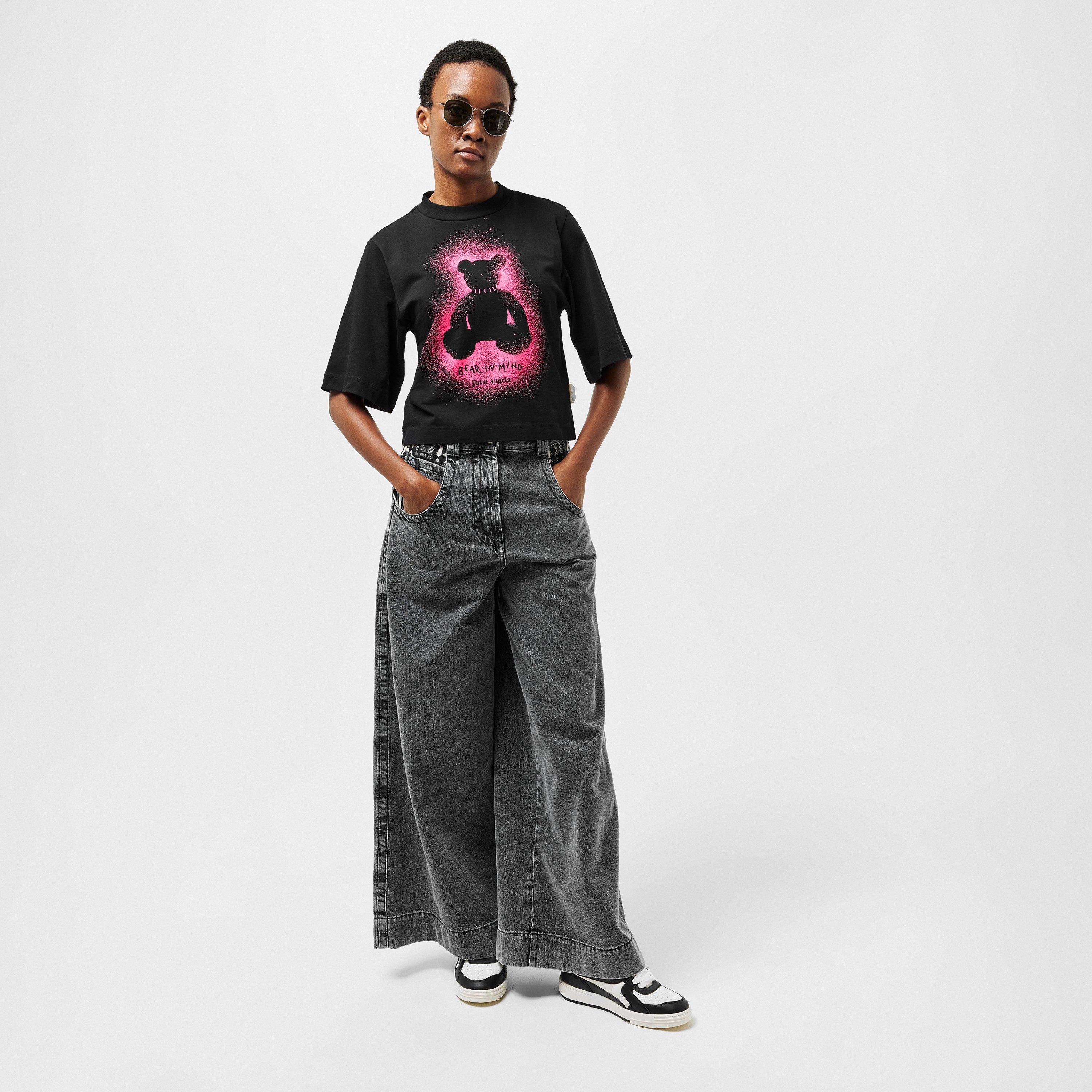 Black - Palm Angels - Women's Spray Crop Top - 6