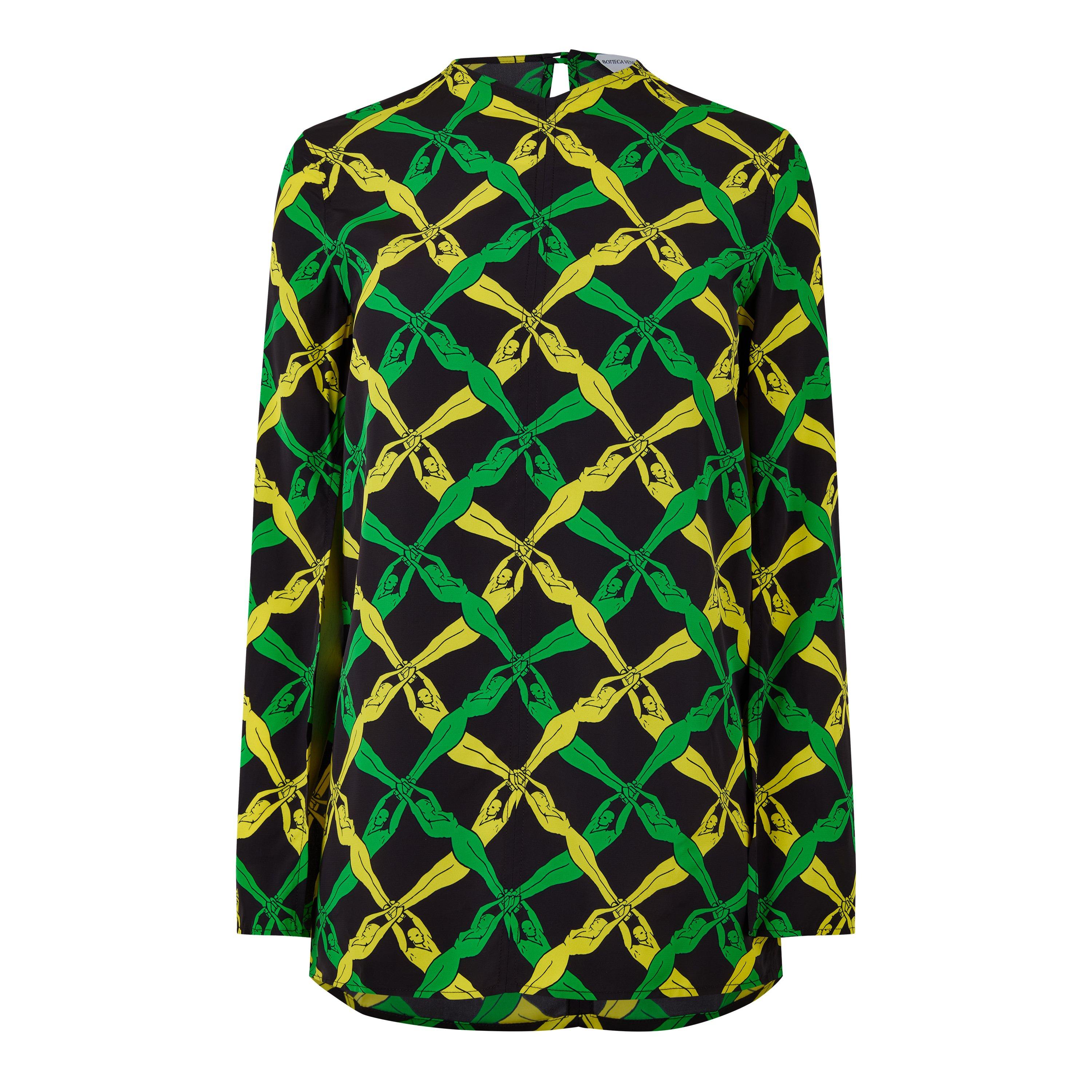 Grass/Yellow - Bottega Veneta - Women's Long Sleeve T-Shirt - 1