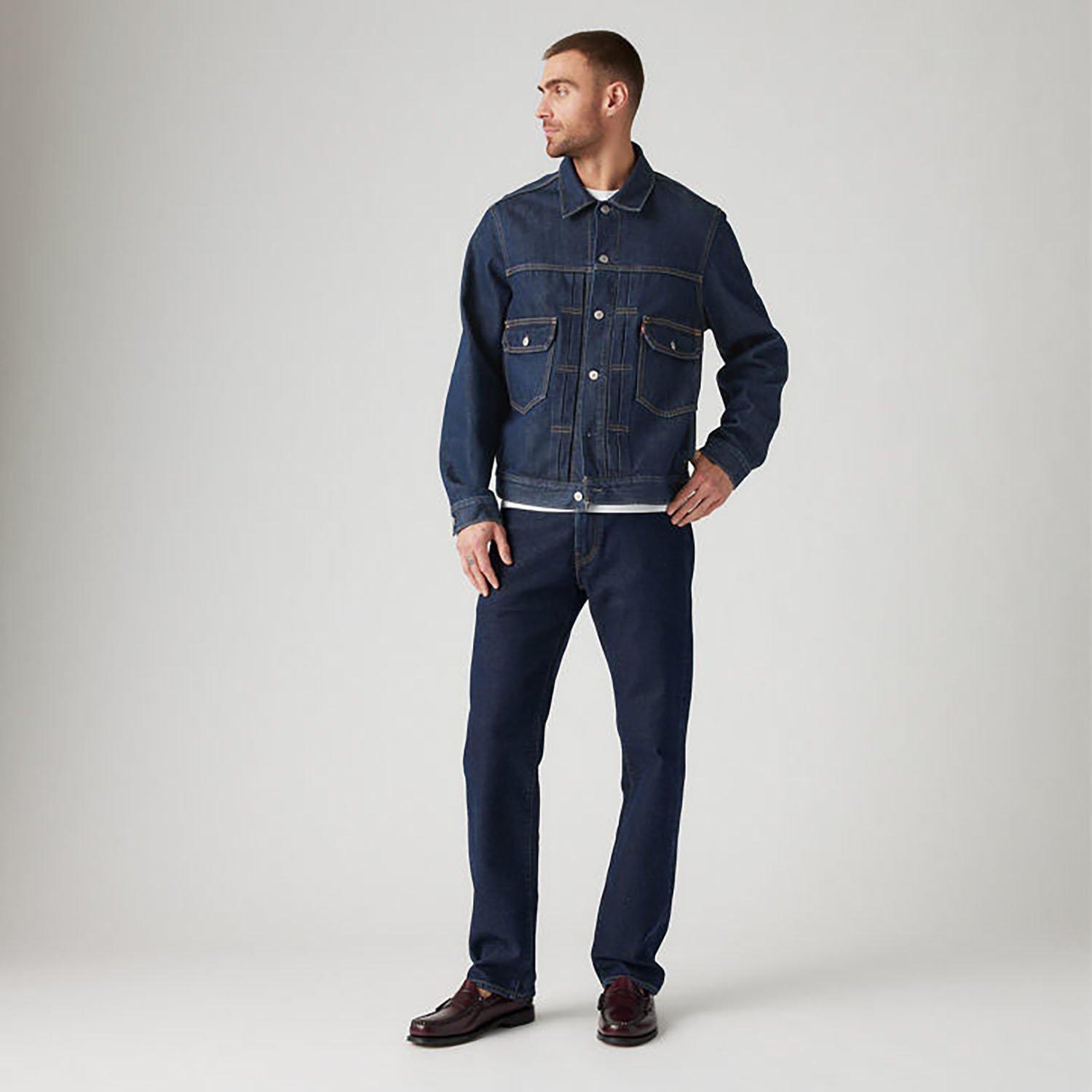 Blue - Levis - Men's 505 Deepest Blue Straight Leg Jeans - 3