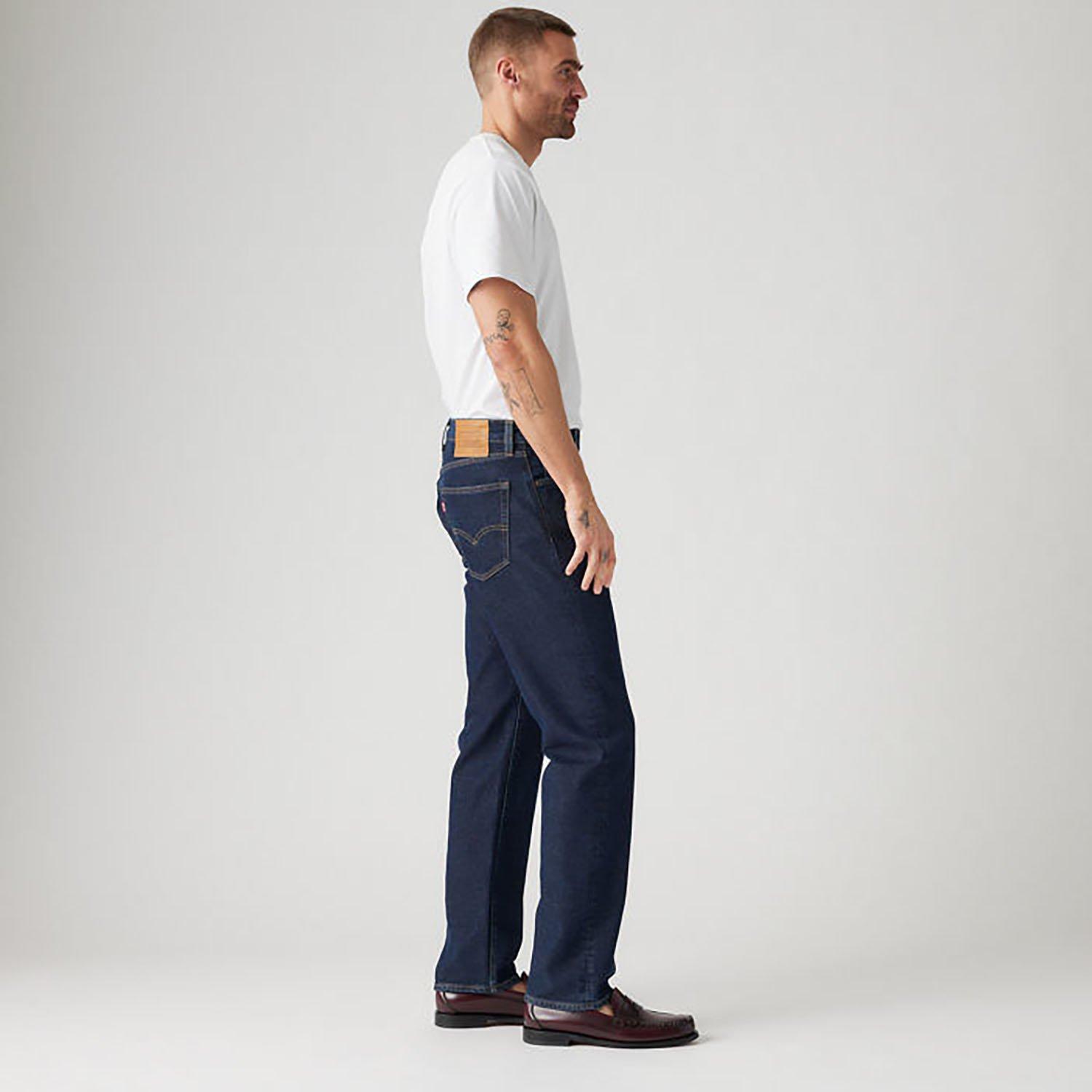 Blue - Levis - Men's 505 Deepest Blue Straight Leg Jeans - 5