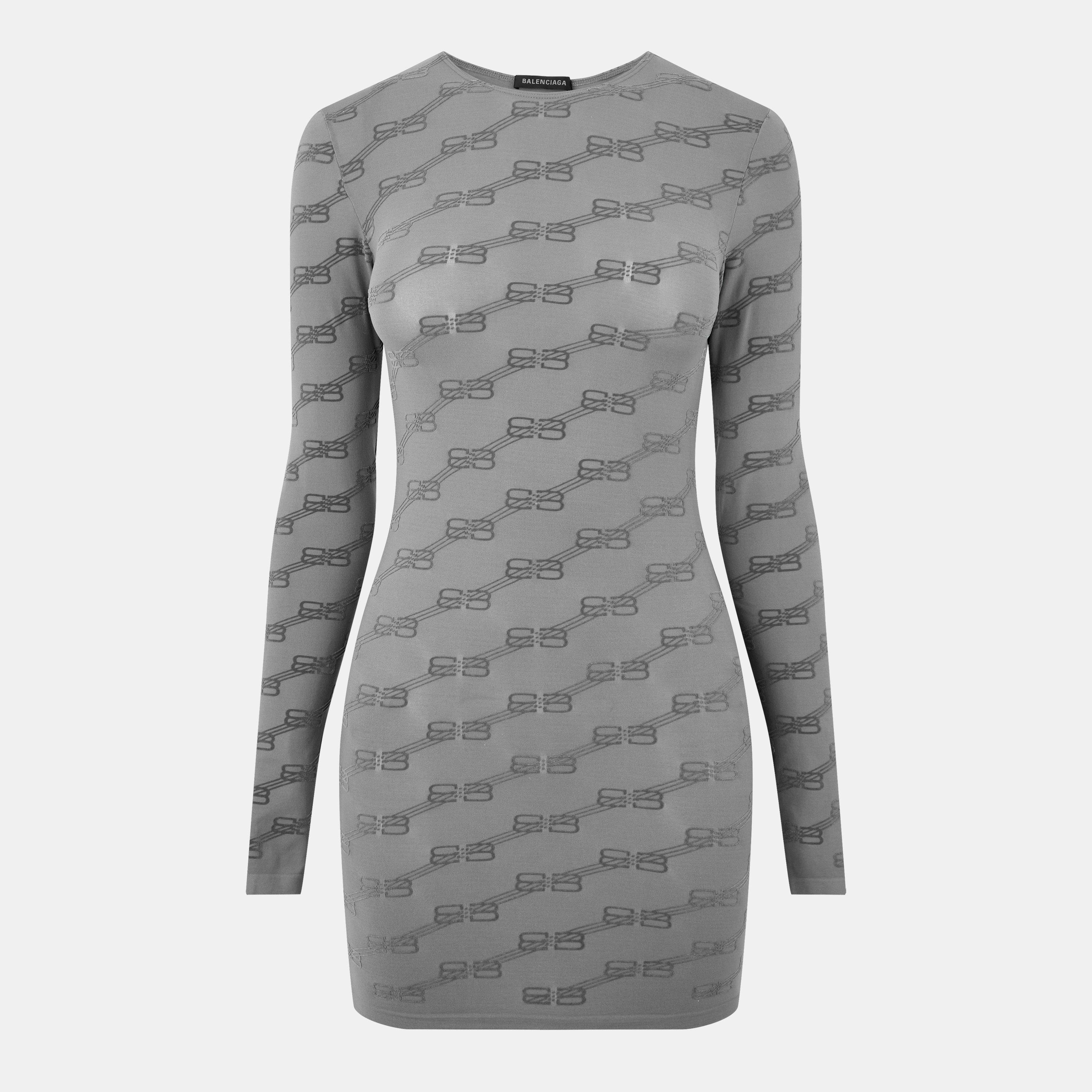 Bal Grey - Balenciaga - Women's Long-Sleeve T-Shirt - 1