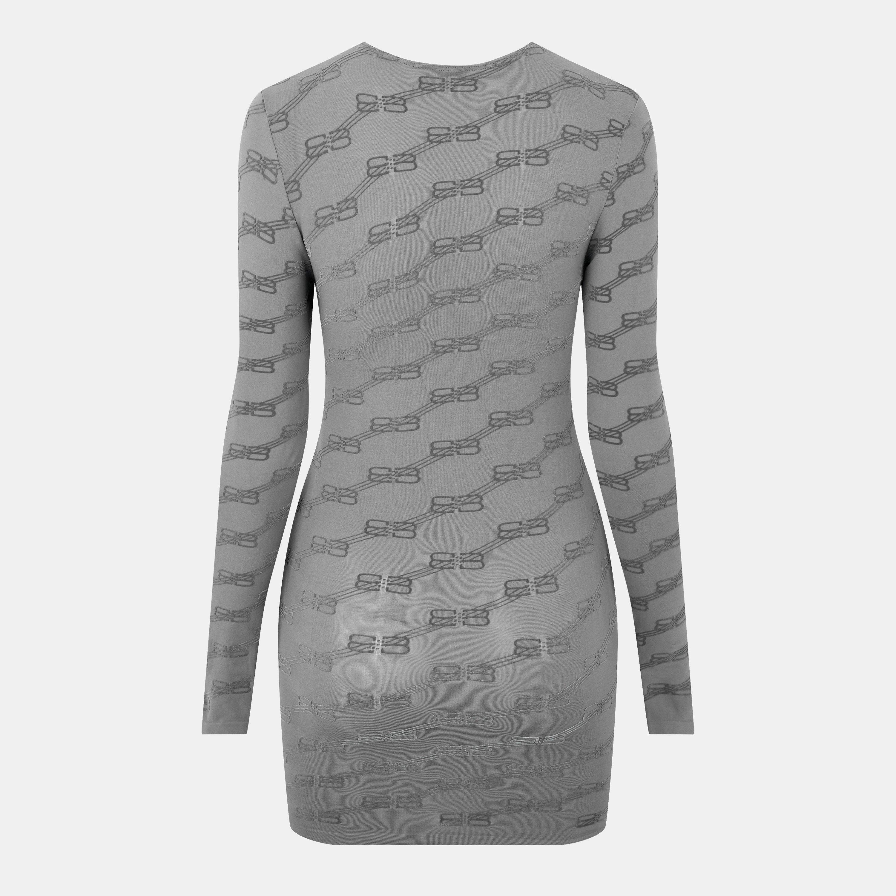 Bal Grey - Balenciaga - Women's Long-Sleeve T-Shirt - 2