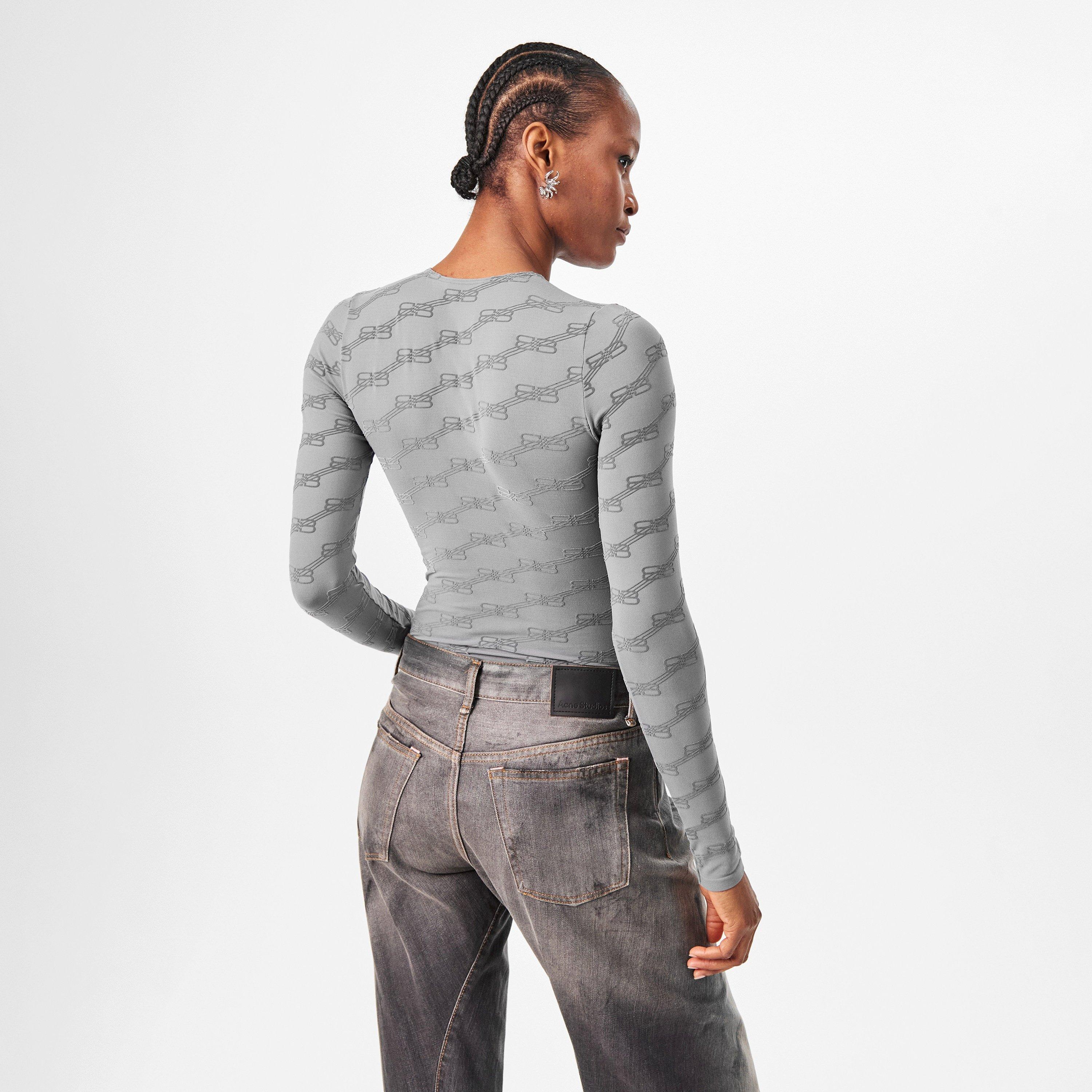 Bal Grey - Balenciaga - Women's Long-Sleeve T-Shirt - 4