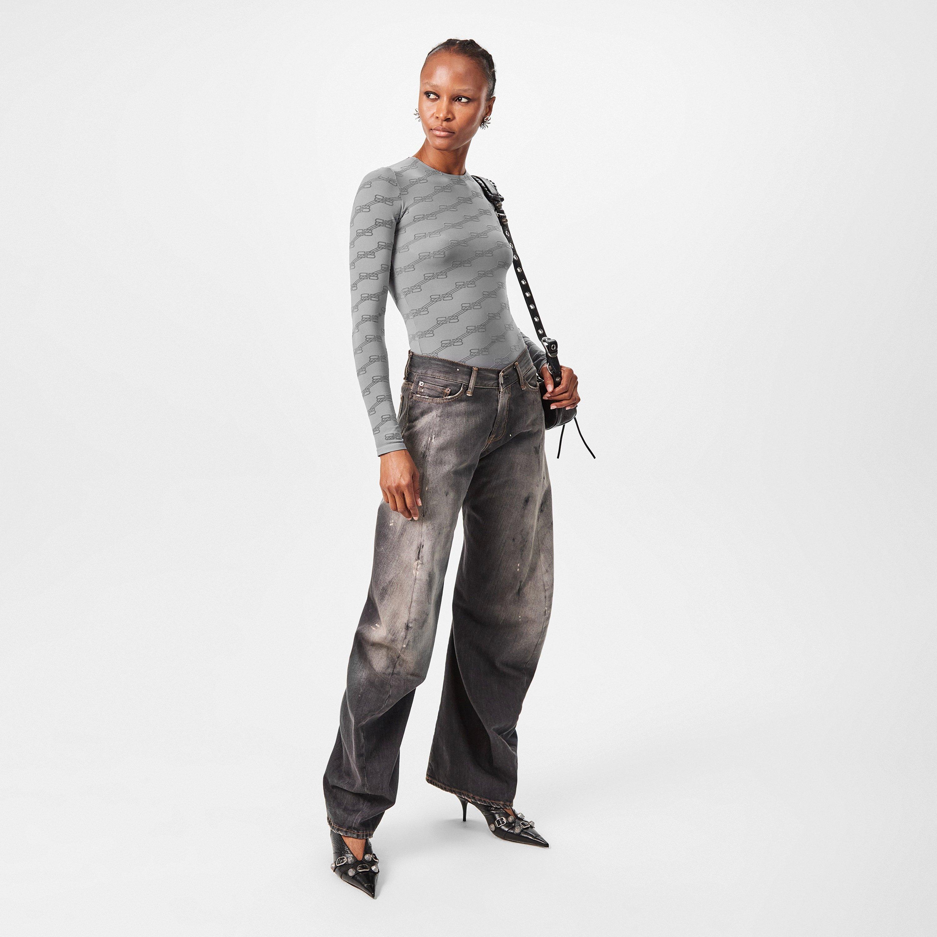 Bal Grey - Balenciaga - Women's Long-Sleeve T-Shirt - 6