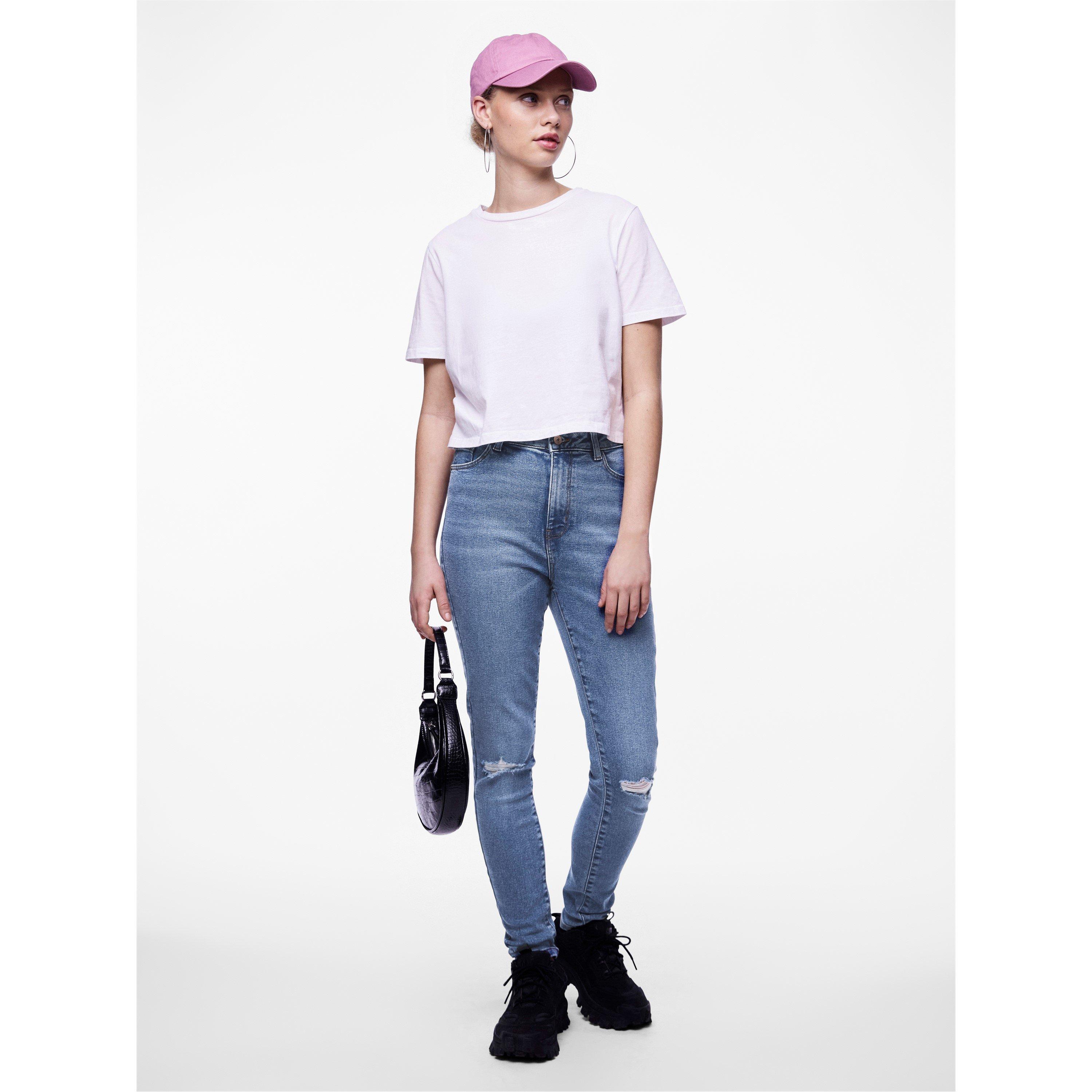 Blue Denim - Pieces - Jeans Fem Wov Ld99 - 4