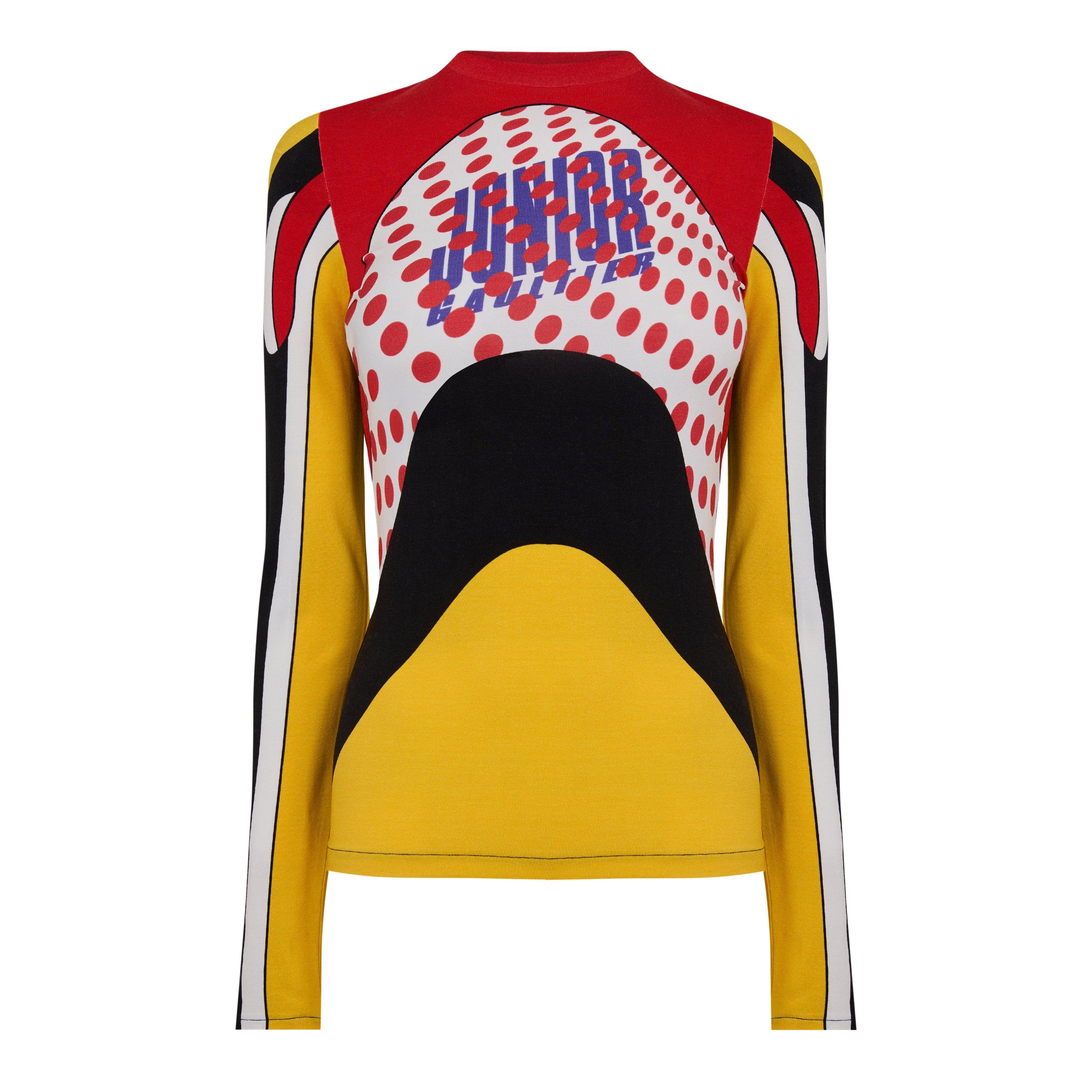 Multi - Jean Paul Gaultier - Women's LS Body Map Long Sleeve T-Shirt - 1