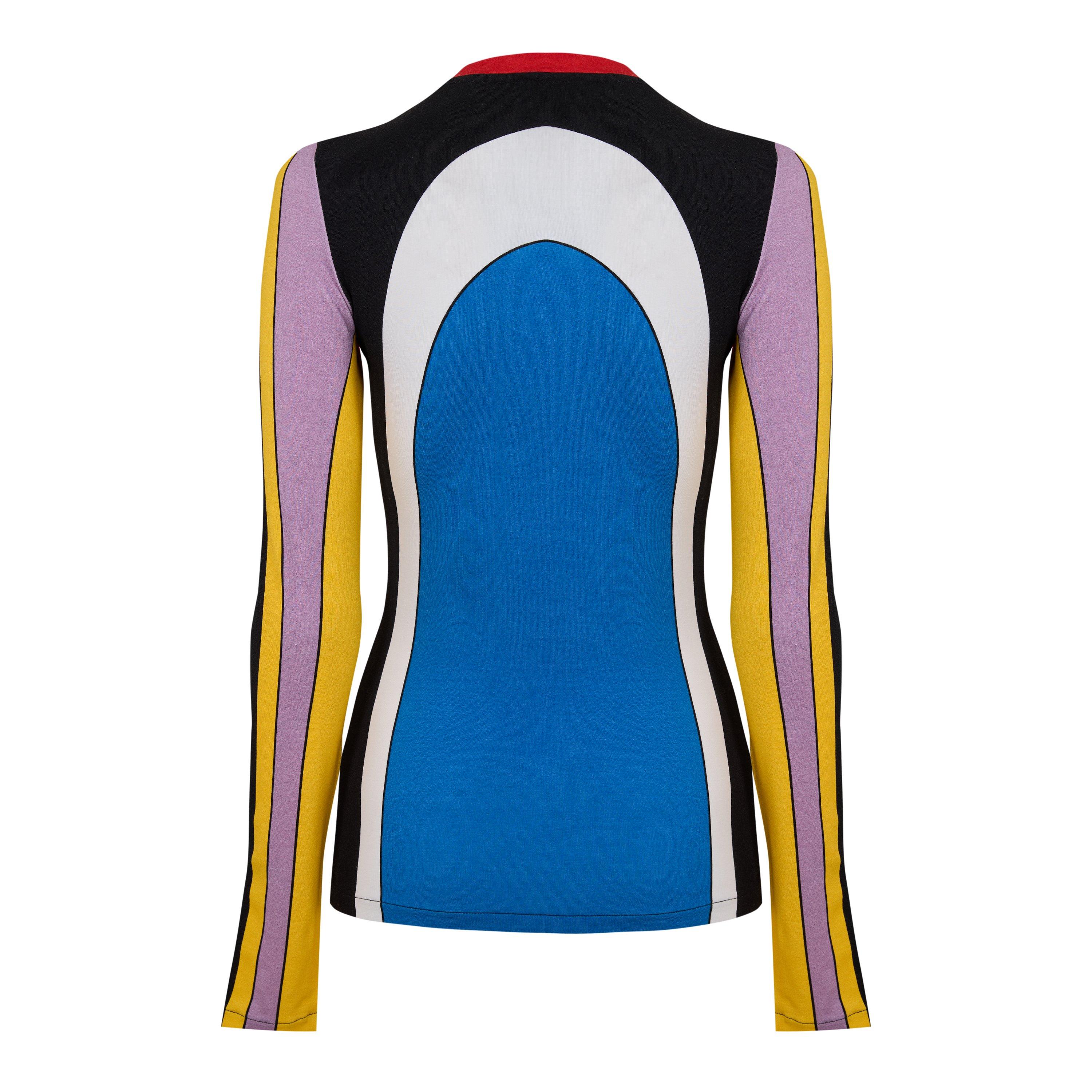 Multi - Jean Paul Gaultier - Women's LS Body Map Long Sleeve T-Shirt - 2