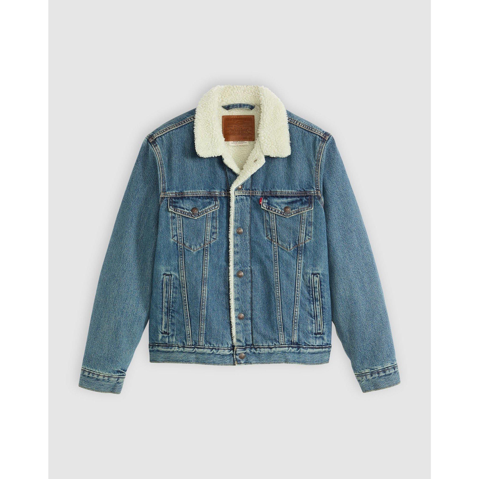 Levis Men's Type 3 Sherpa Cotton Mix Long Sleeve Denim Jacket - In The Morning - XS